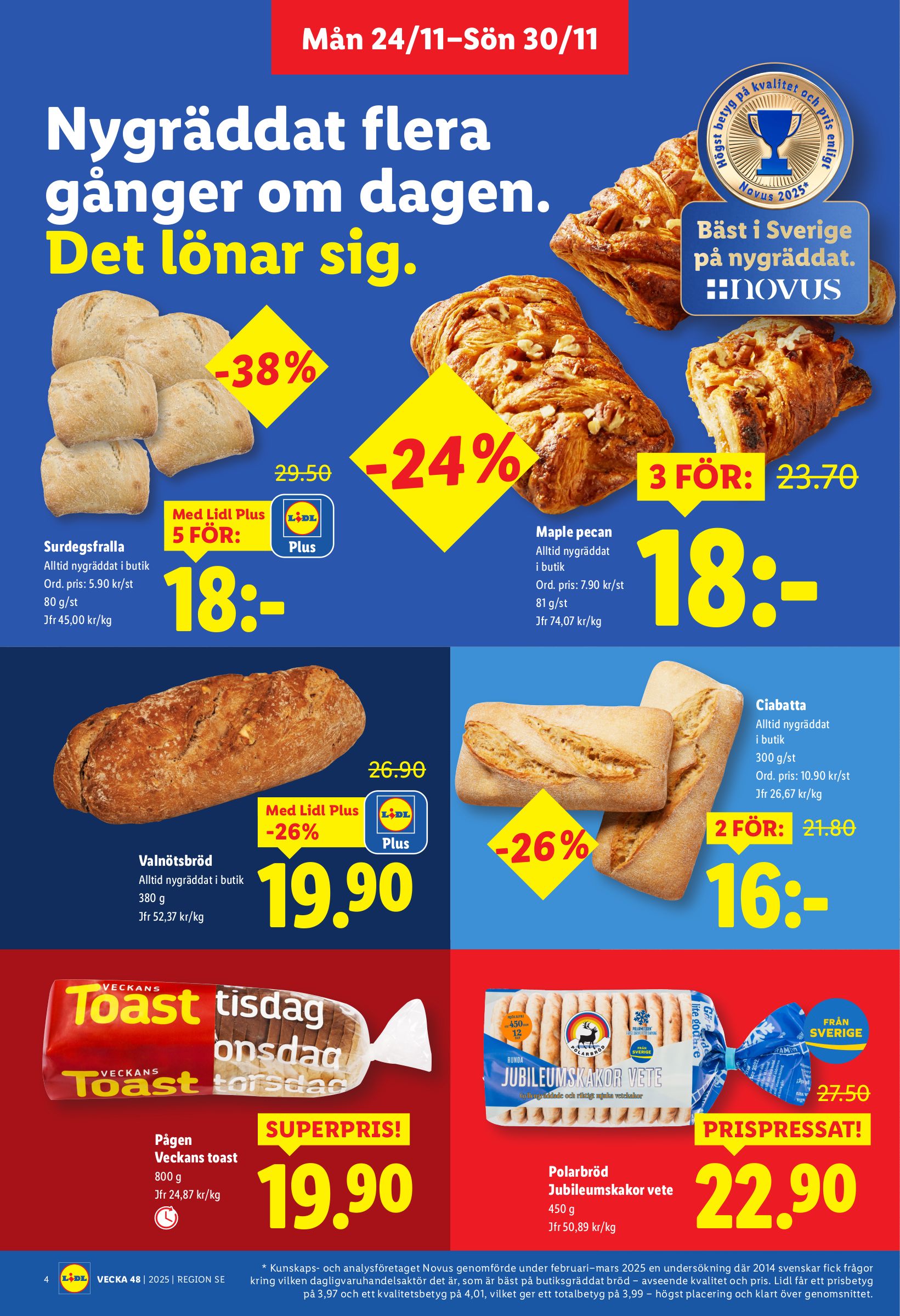 lidl - Lidl-reklambladet giltigt från 24/11 - 30/11 - page: 4