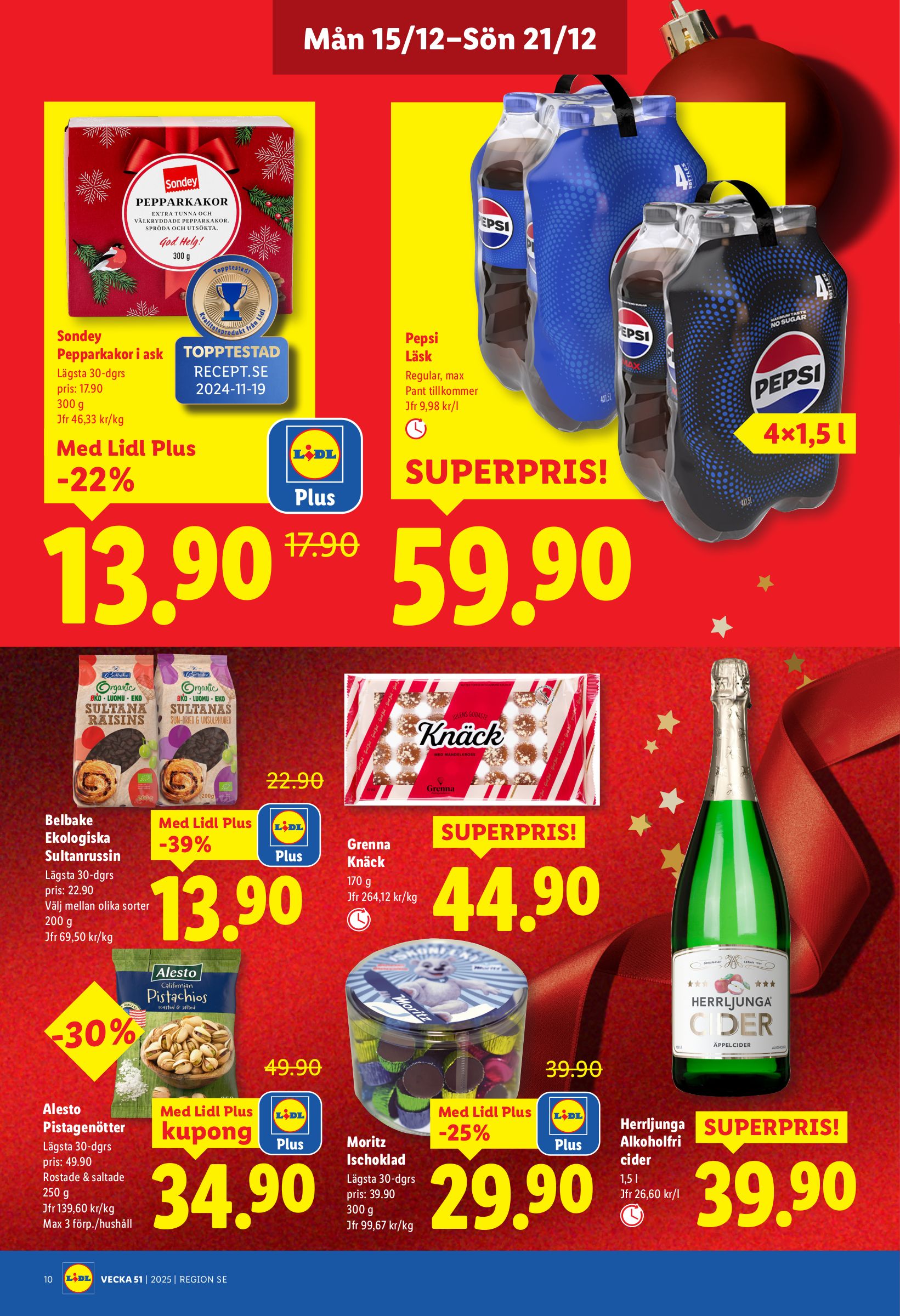 lidl - Lidl-reklambladet giltigt från 15/12 - 21/12 - page: 10