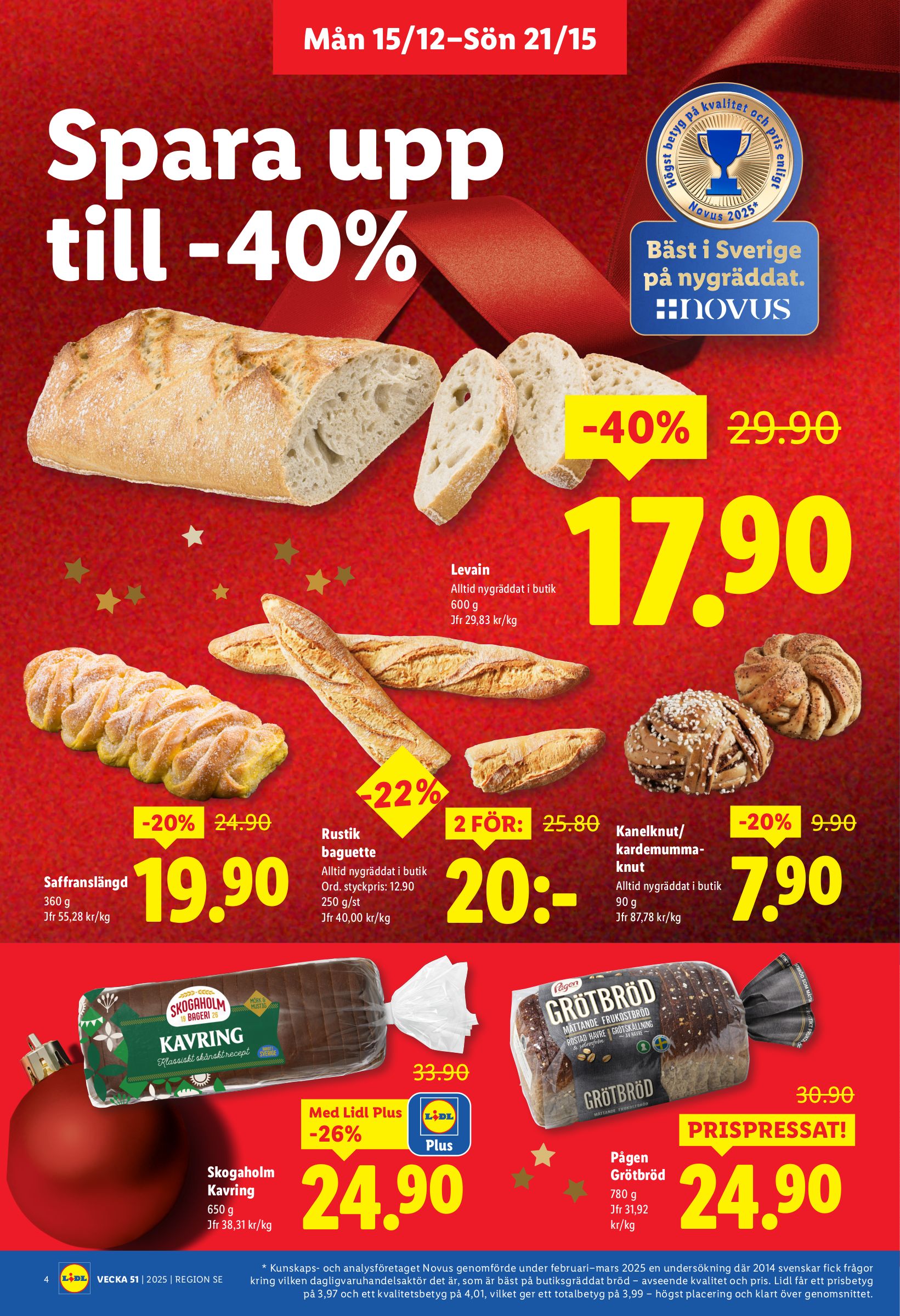 lidl - Lidl-reklambladet giltigt från 15/12 - 21/12 - page: 4