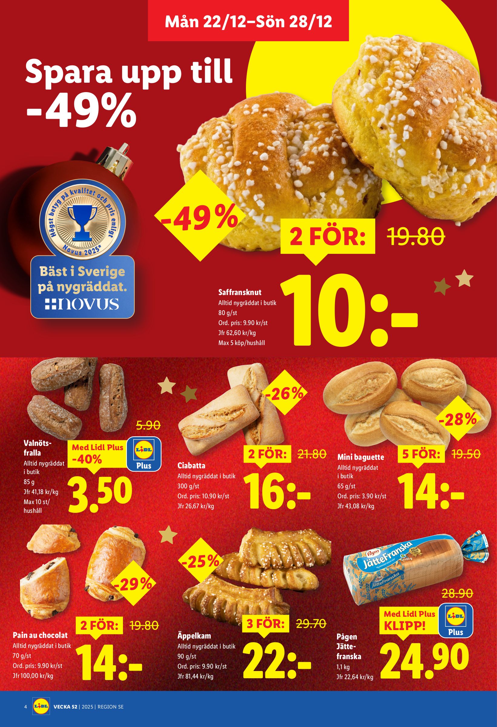 lidl - Lidl-reklambladet giltigt från 22/12 - 28/12 - page: 4