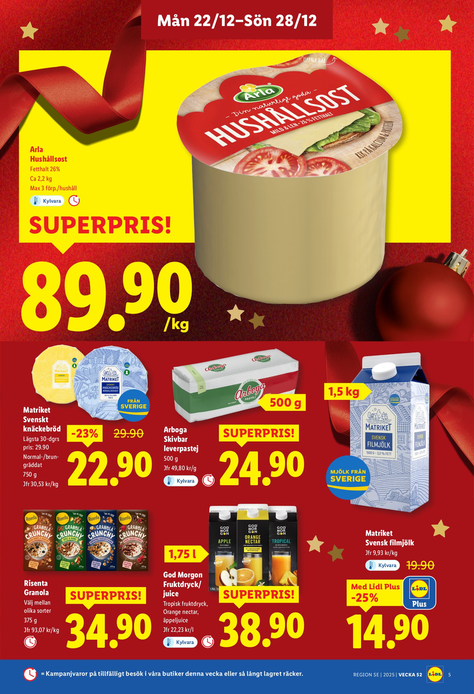 lidl - Lidl-reklambladet giltigt från 22/12 - 28/12 - page: 5