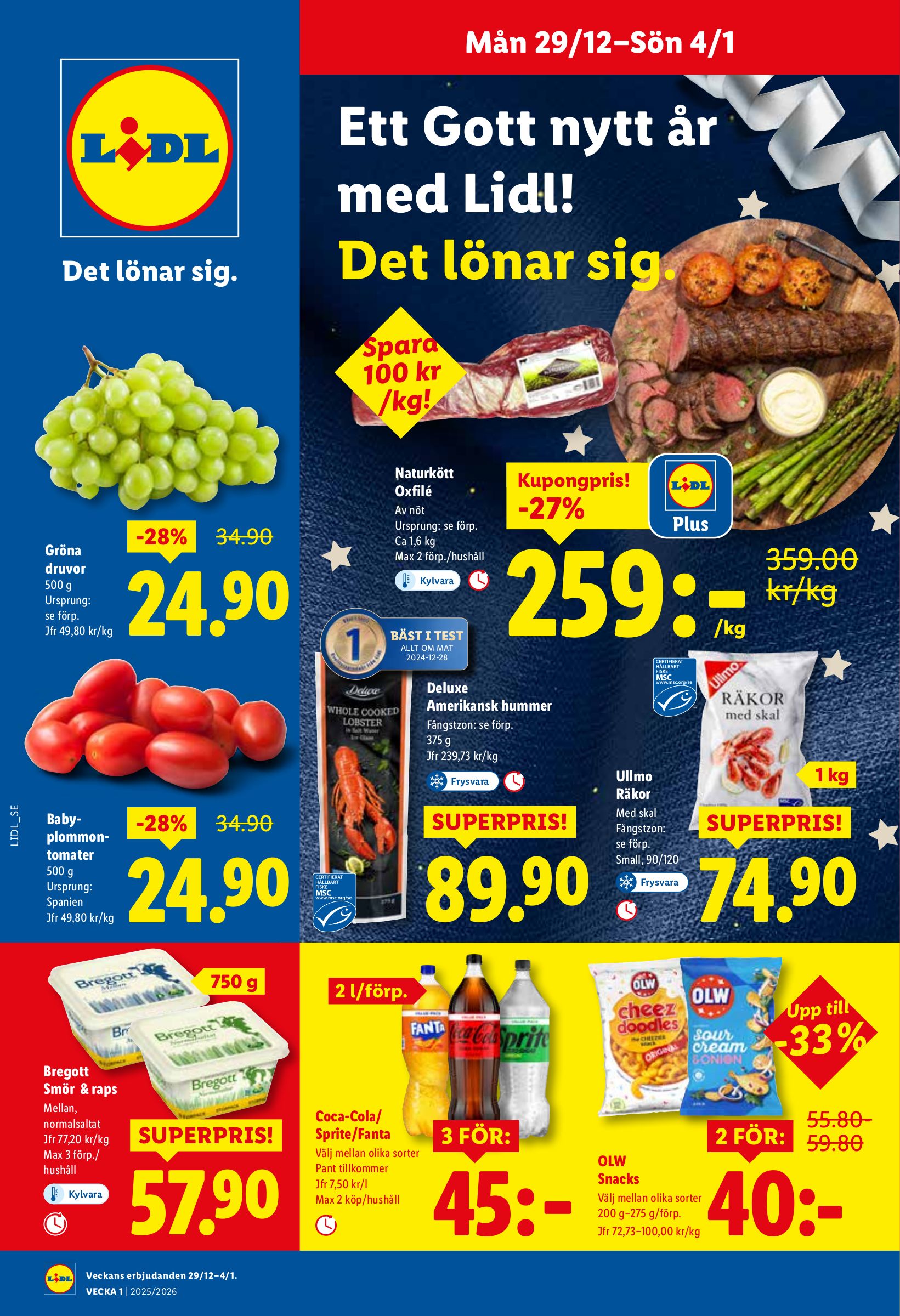 lidl - Lidl-reklambladet giltigt från 29/12 - 04/01 - page: 1