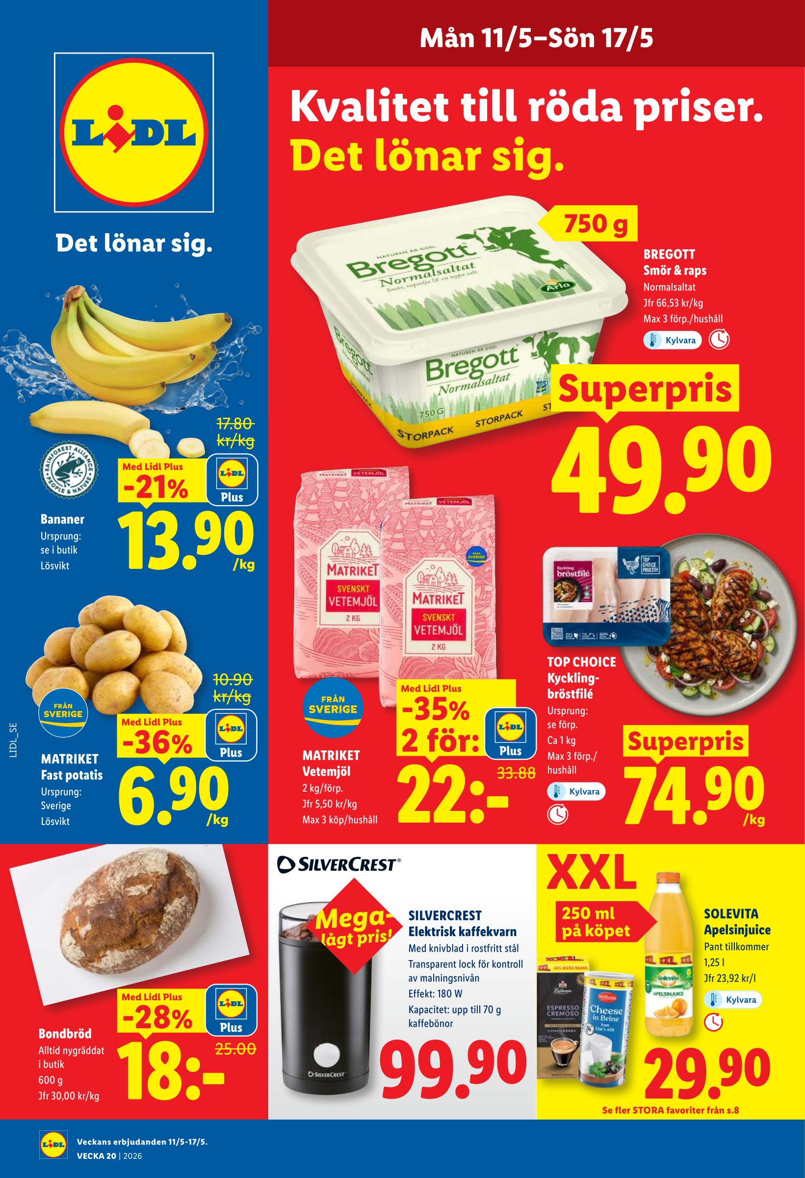 lidl - Lidl reklamblad för nästa vecka från måndag 11/05/2026 till söndag 17/05/2026