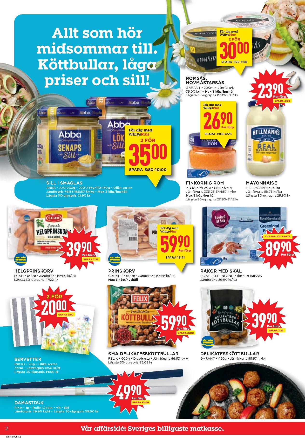 willy-s - Aktuellt Willy's reklamblad från måndag, 15/06/2026 till söndag, 21/06/2026 - page: 2