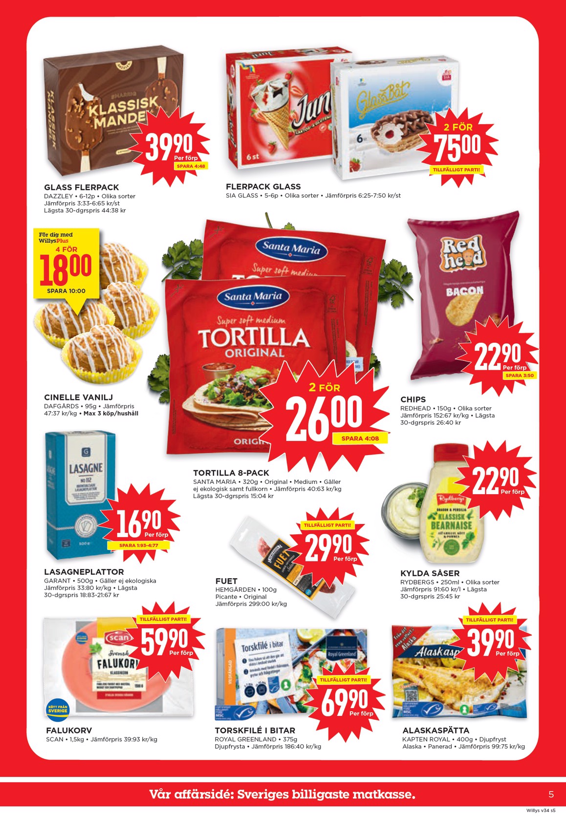 willy-s - Aktuellt Willy's reklamblad från måndag, 17/08/2026 till söndag, 23/08/2026 - page: 5