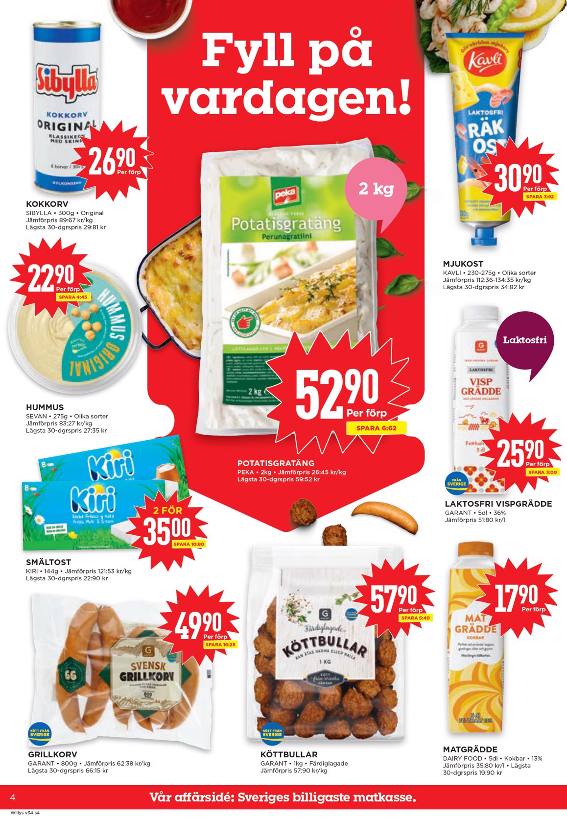 willy-s - Aktuellt Willy's reklamblad från måndag, 17/08/2026 till söndag, 23/08/2026 - page: 4