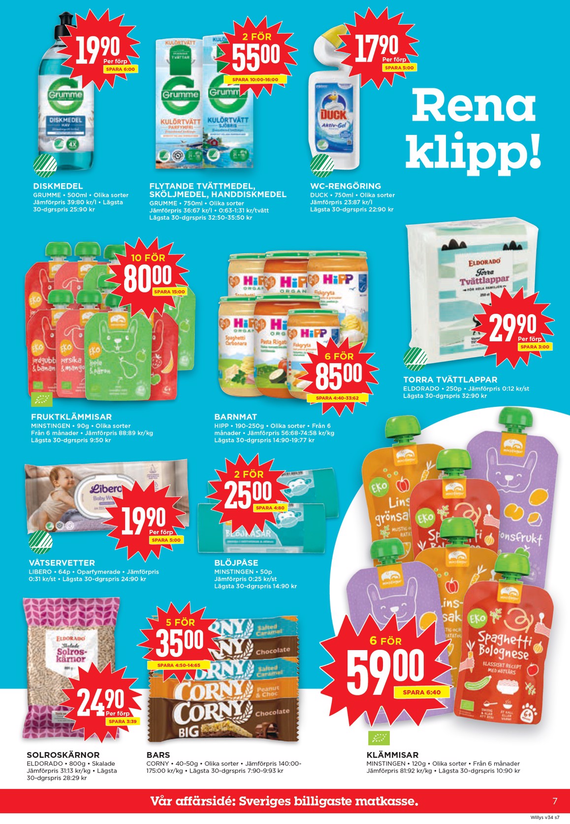 willy-s - Aktuellt Willy's reklamblad från måndag, 17/08/2026 till söndag, 23/08/2026 - page: 7