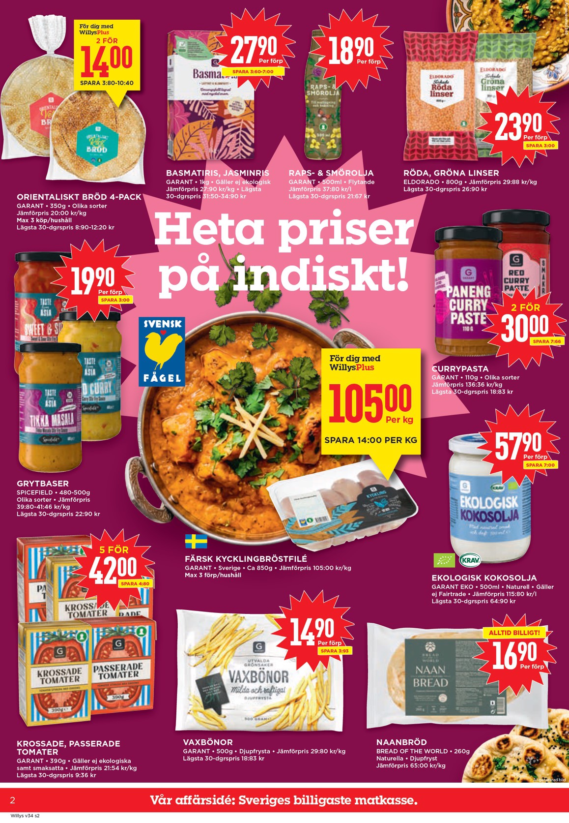 willy-s - Aktuellt Willy's reklamblad från måndag, 17/08/2026 till söndag, 23/08/2026 - page: 2
