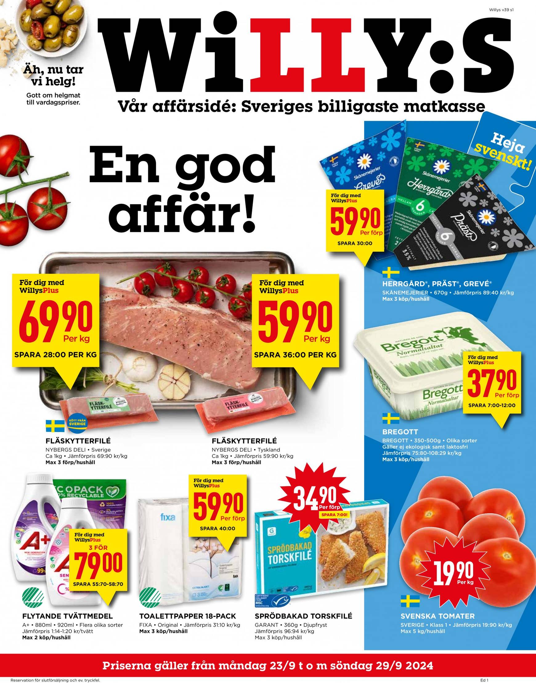 willy-s - Willy's-reklambladet giltigt från 23.09. - 29.09.