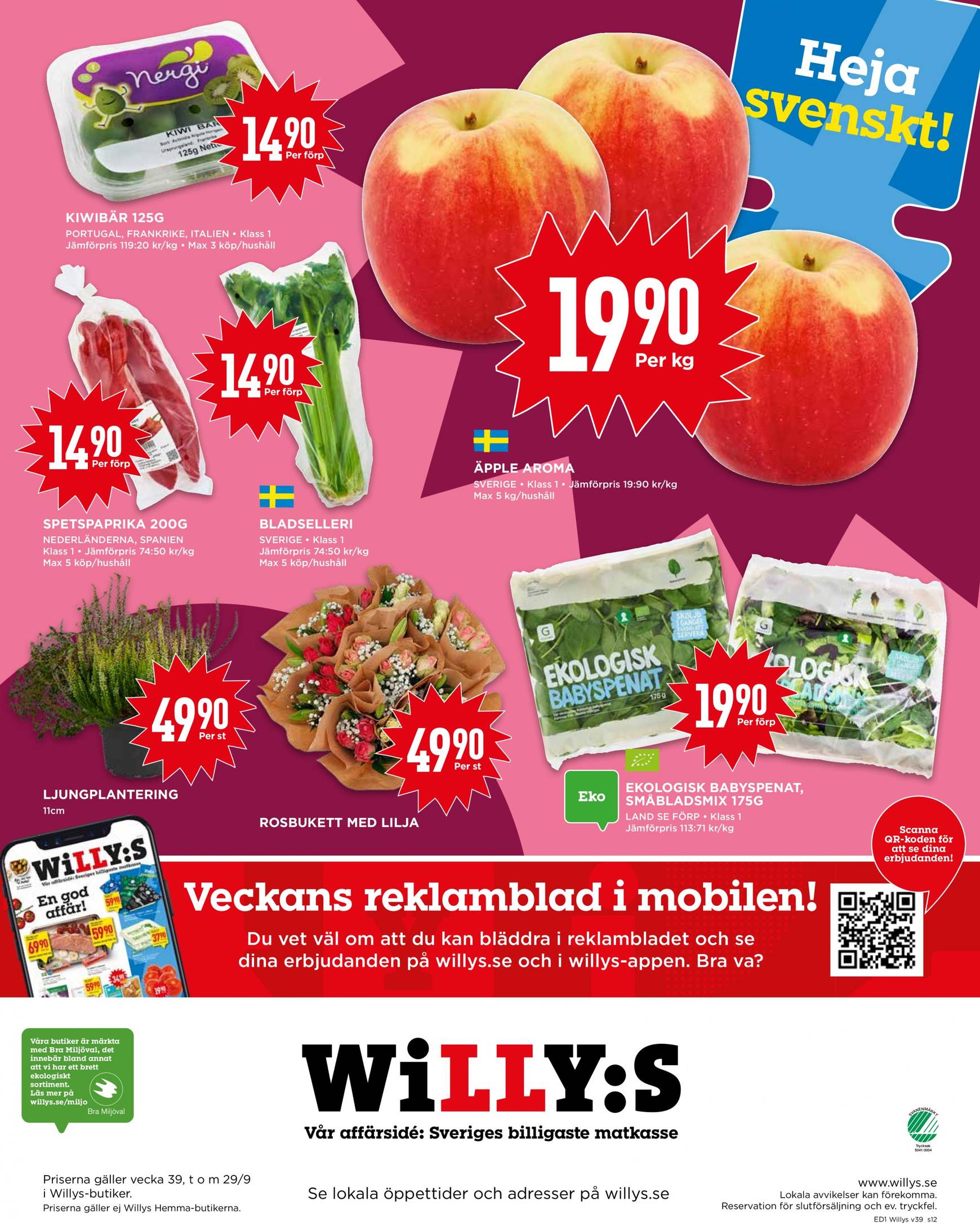 willy-s - Willy's-reklambladet giltigt från 23.09. - 29.09. - page: 12