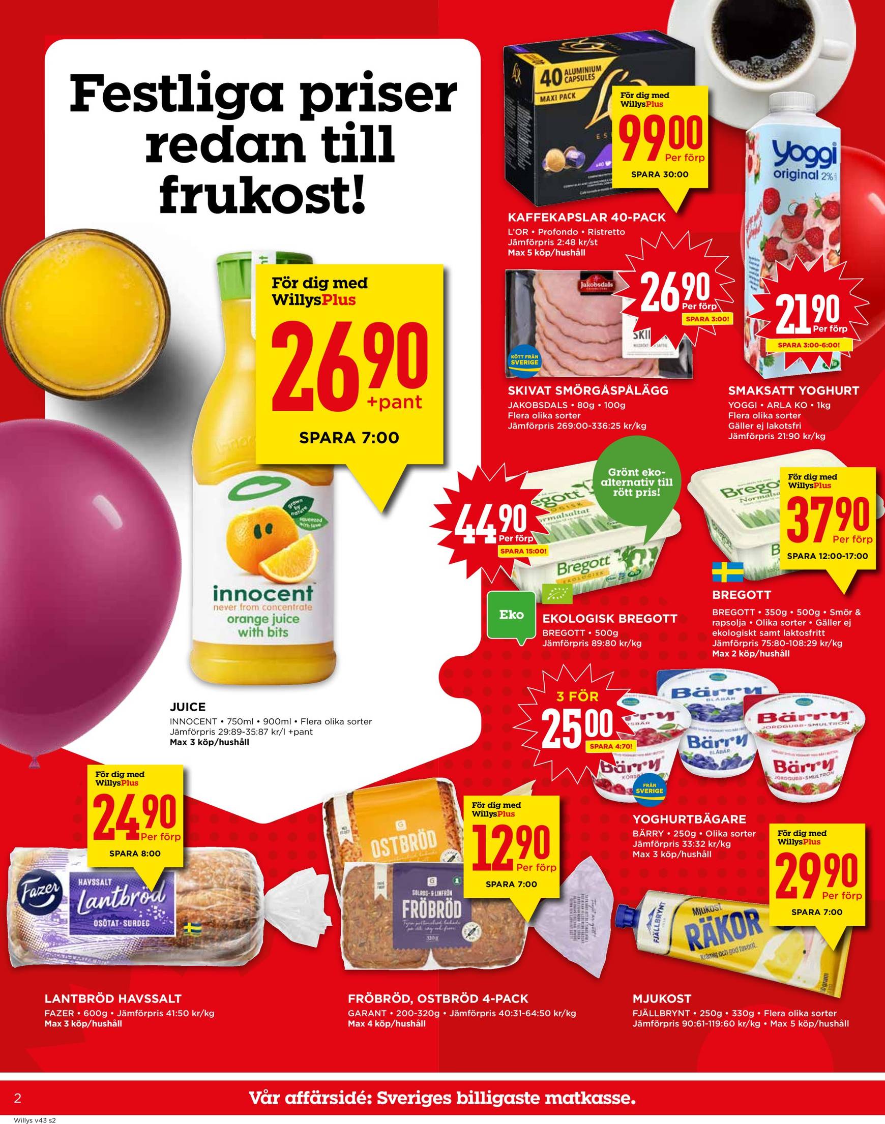 willy-s - Willy's-reklambladet är giltigt från 21.10. - 27.10. - page: 2