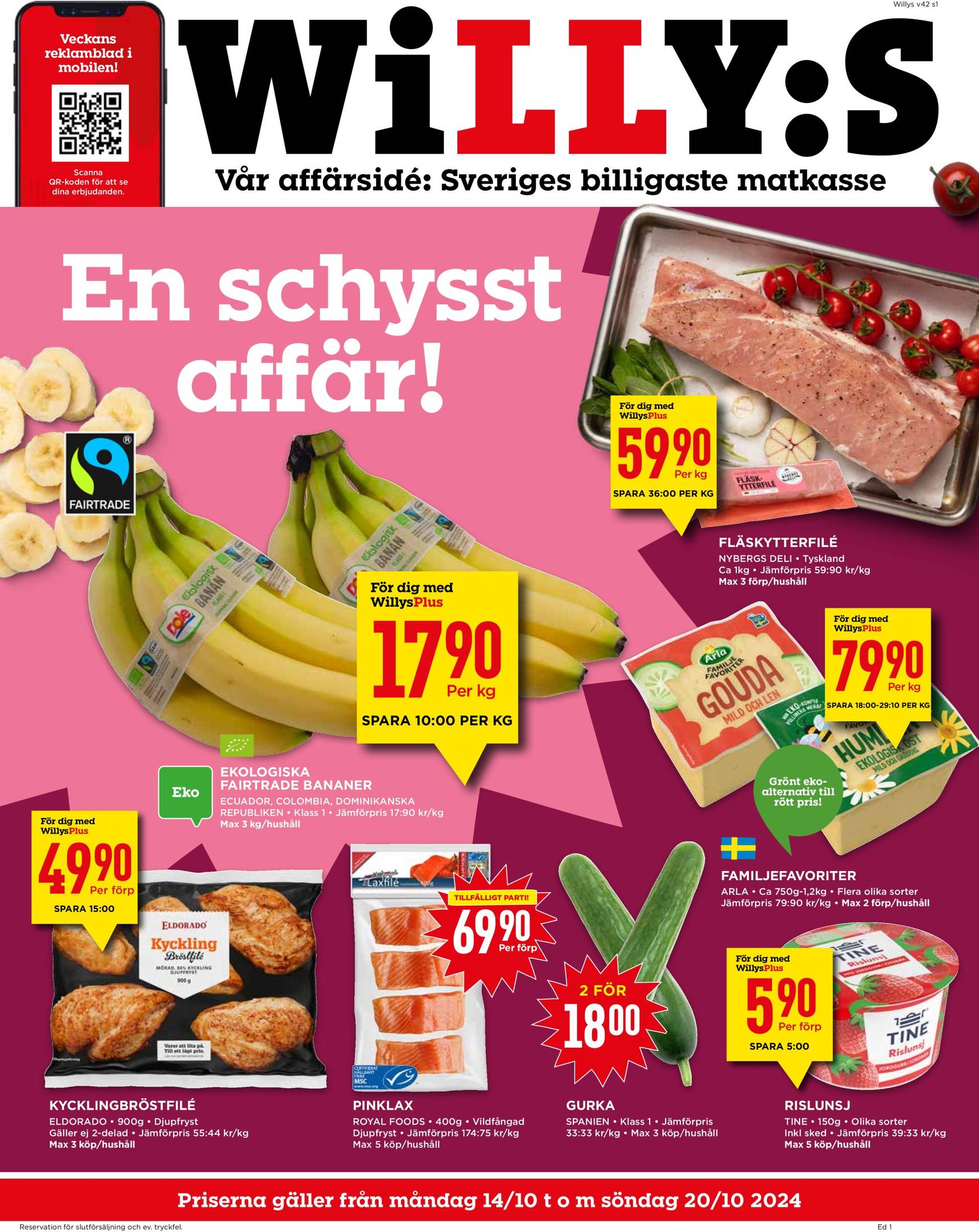 willy-s - Willy's-reklambladet är giltigt från 14.10. - 20.10.