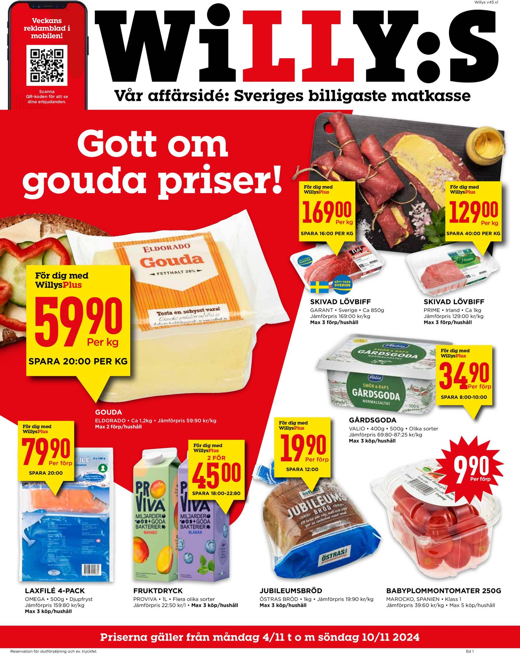 willy-s - Willy's-reklambladet är giltigt från 04.11. - 10.11.