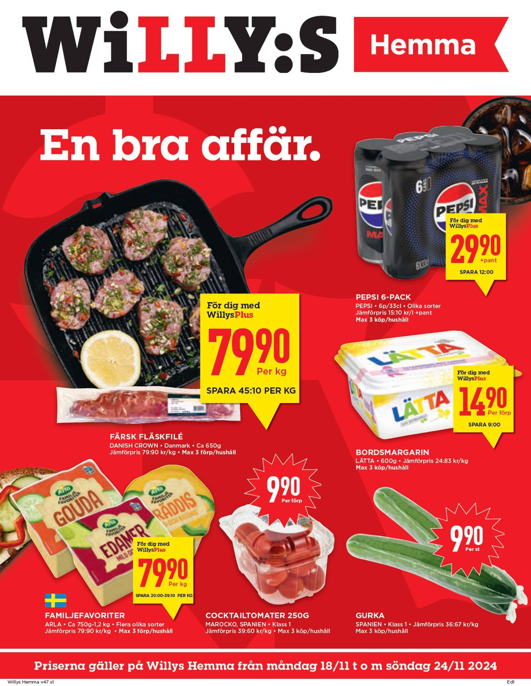 willy-s - Willy's - Hemma-reklambladet är giltigt från 18.11. - 24.11.