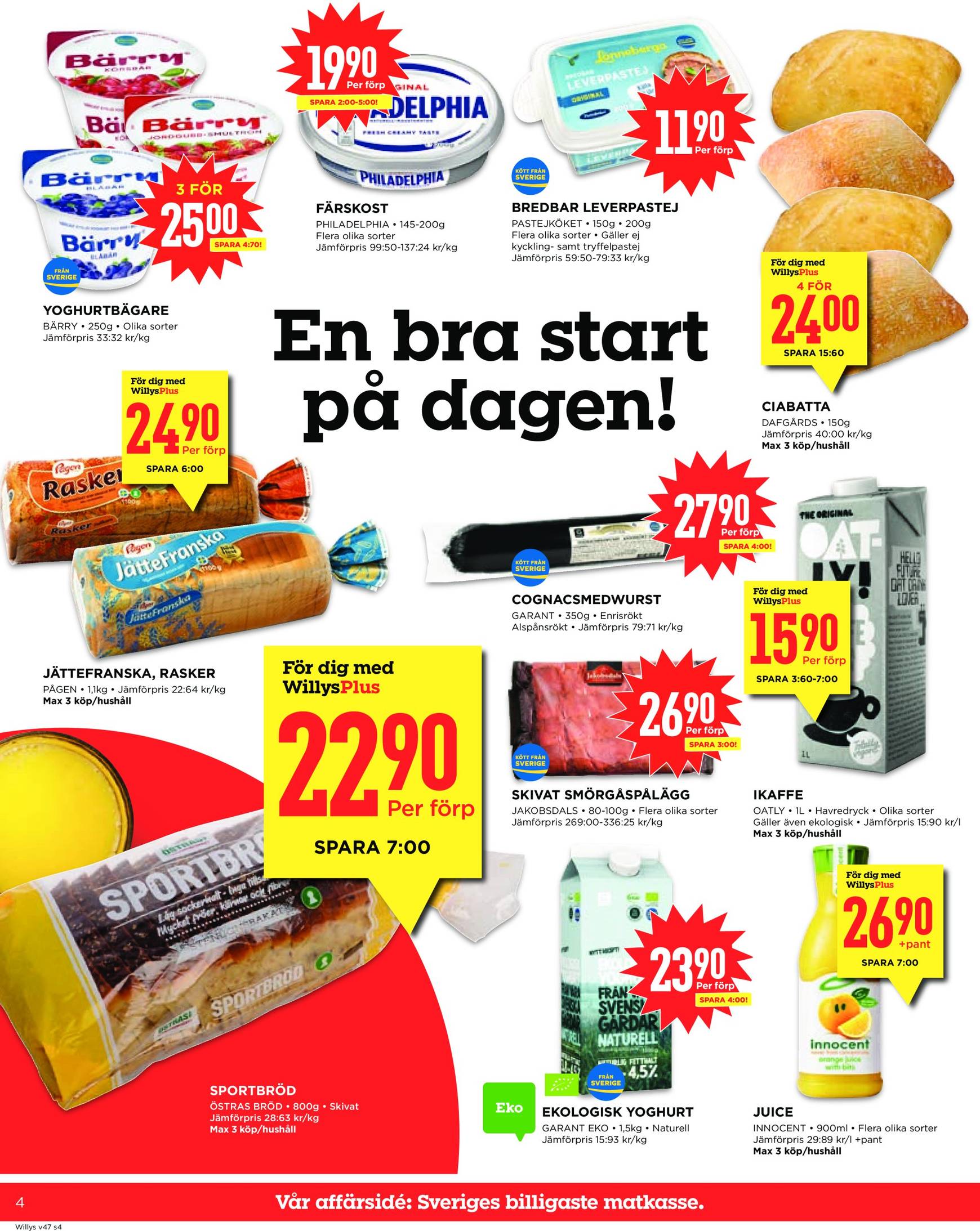 willy-s - Willy's-reklambladet är giltigt från 18.11. - 24.11. - page: 4