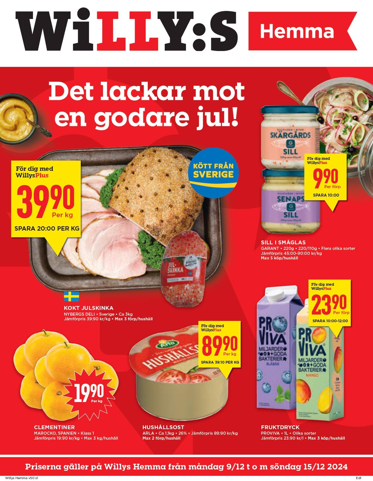 willy-s - Willy's - Hemma-reklambladet giltigt från 09/12 - 15/12