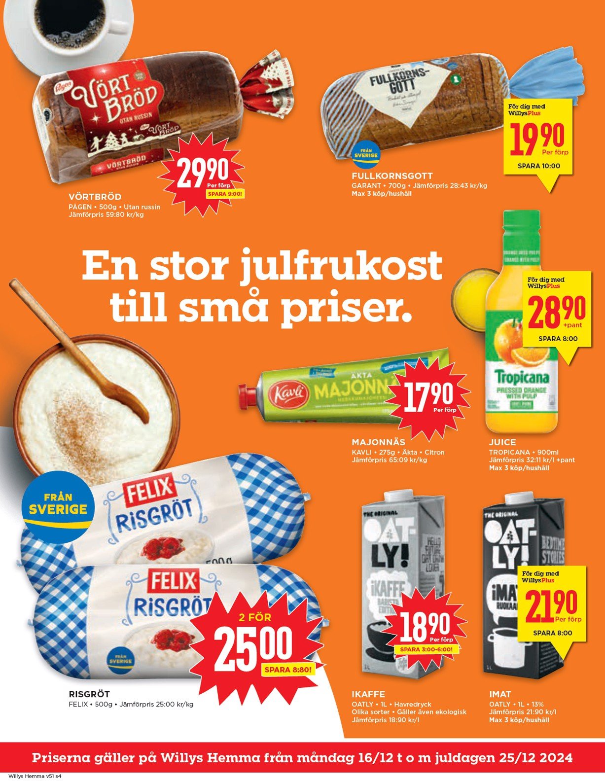 willy-s - Willy's - Hemma-reklambladet giltigt från 16/12 - 25/12 - page: 4