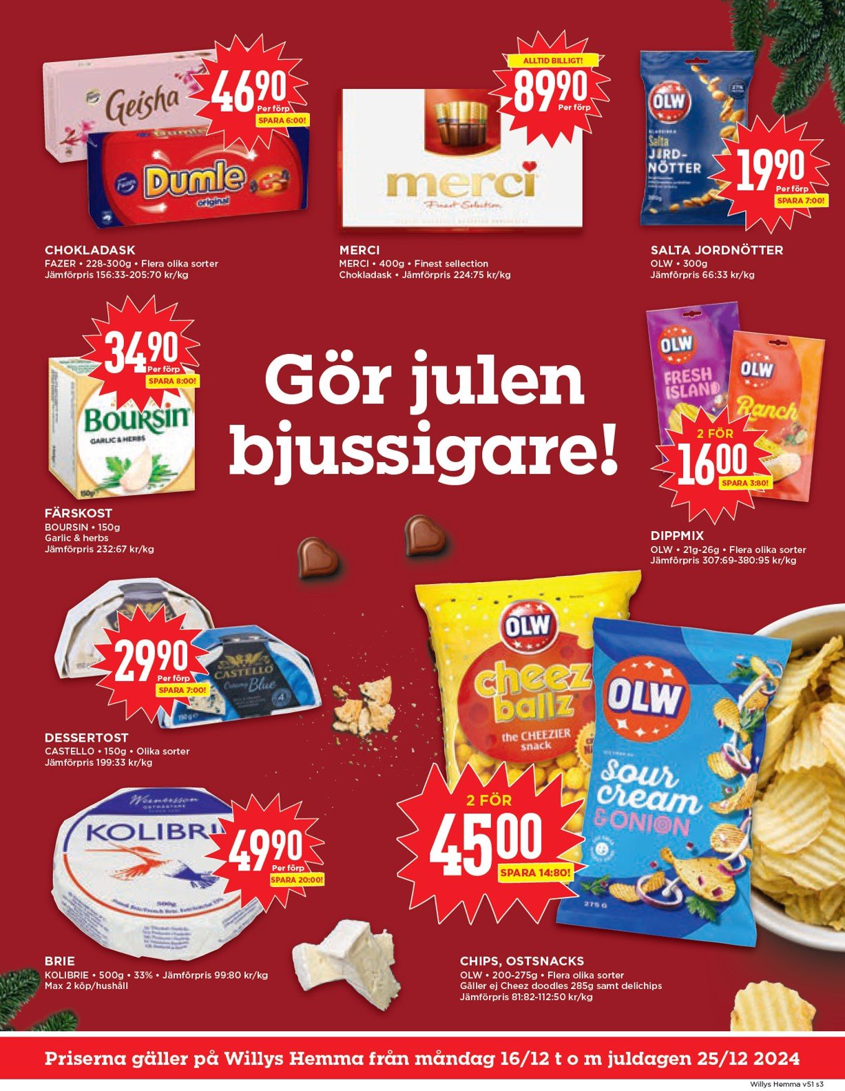 willy-s - Willy's - Hemma-reklambladet giltigt från 16/12 - 25/12 - page: 3