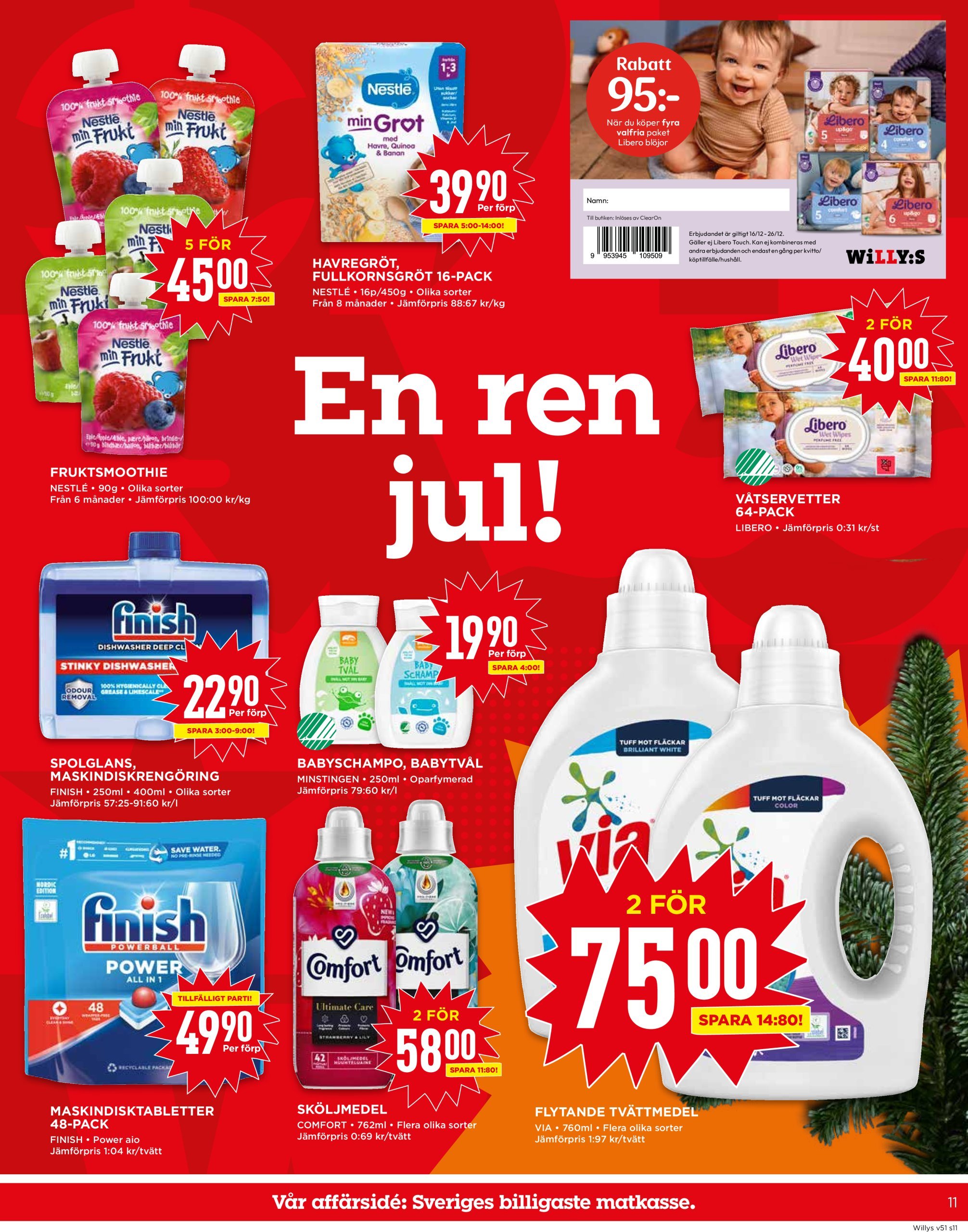 willy-s - Willy's-reklambladet giltigt från 16/12 - 25/12 - page: 11