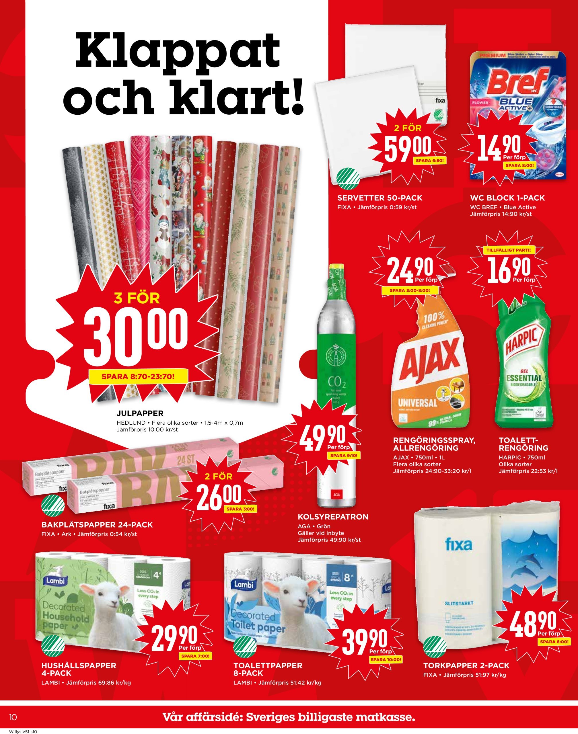 willy-s - Willy's-reklambladet giltigt från 16/12 - 25/12 - page: 10