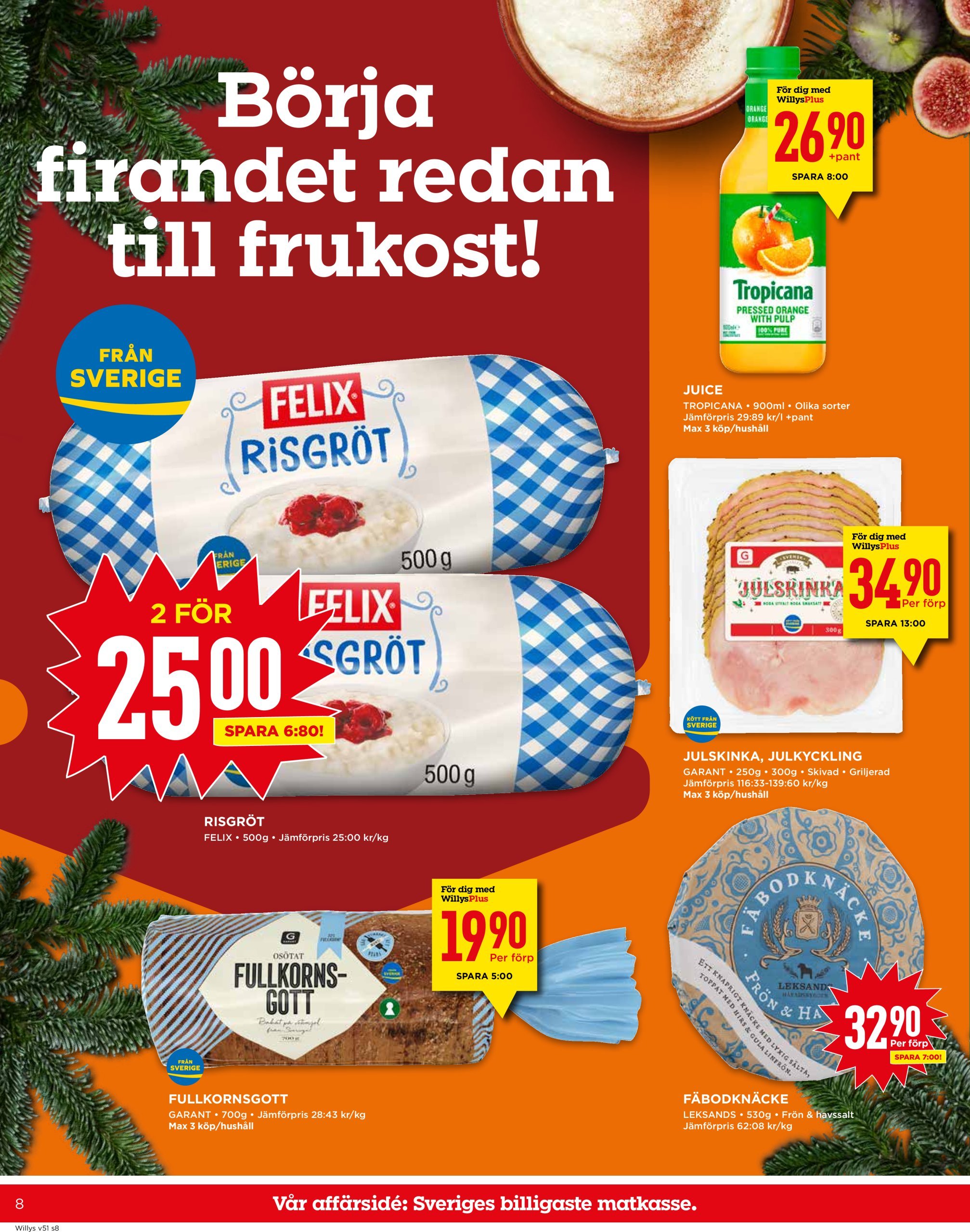 willy-s - Willy's-reklambladet giltigt från 16/12 - 25/12 - page: 8