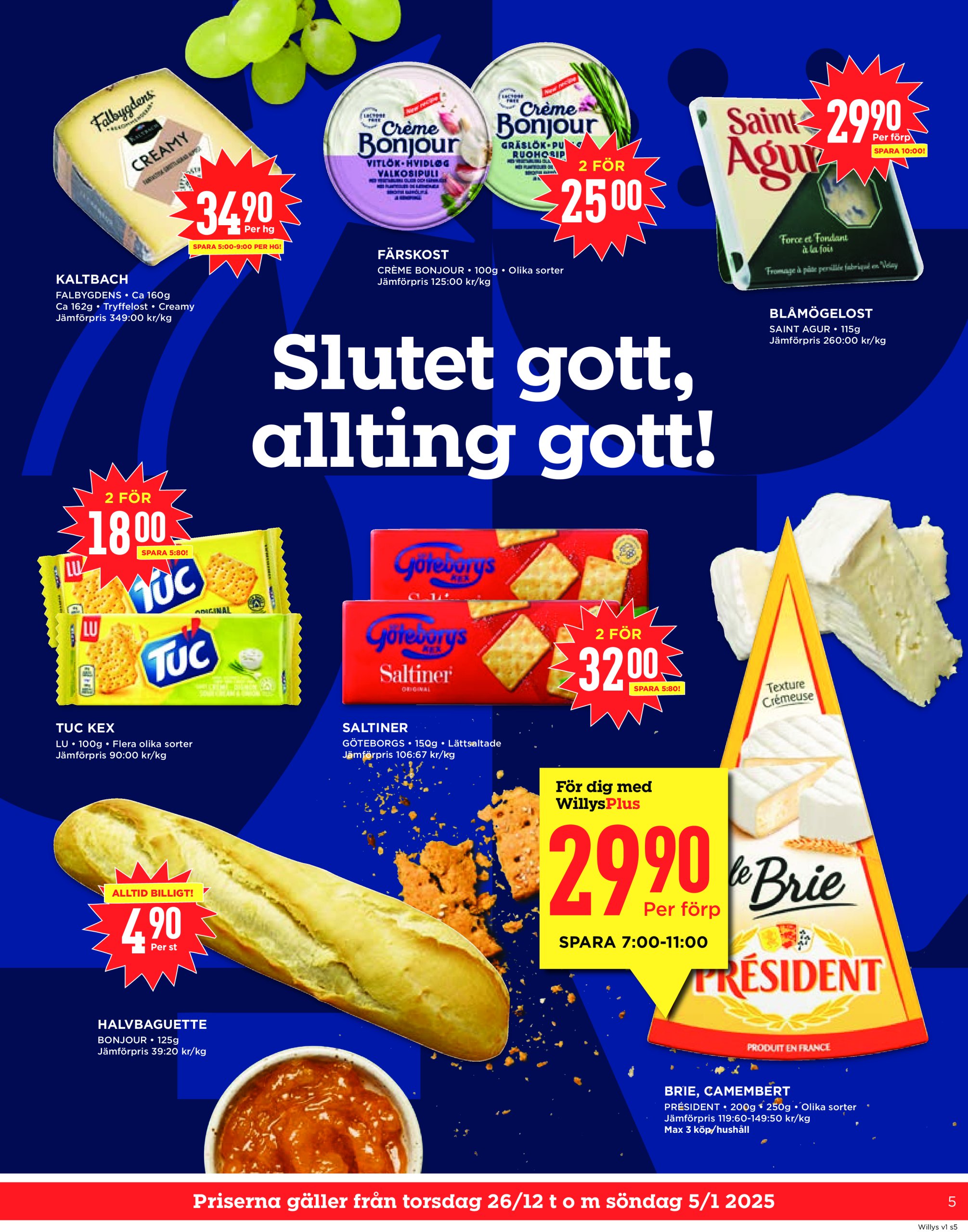 willy-s - Willy's-reklambladet giltigt från 26/12 - 05/01 - page: 5