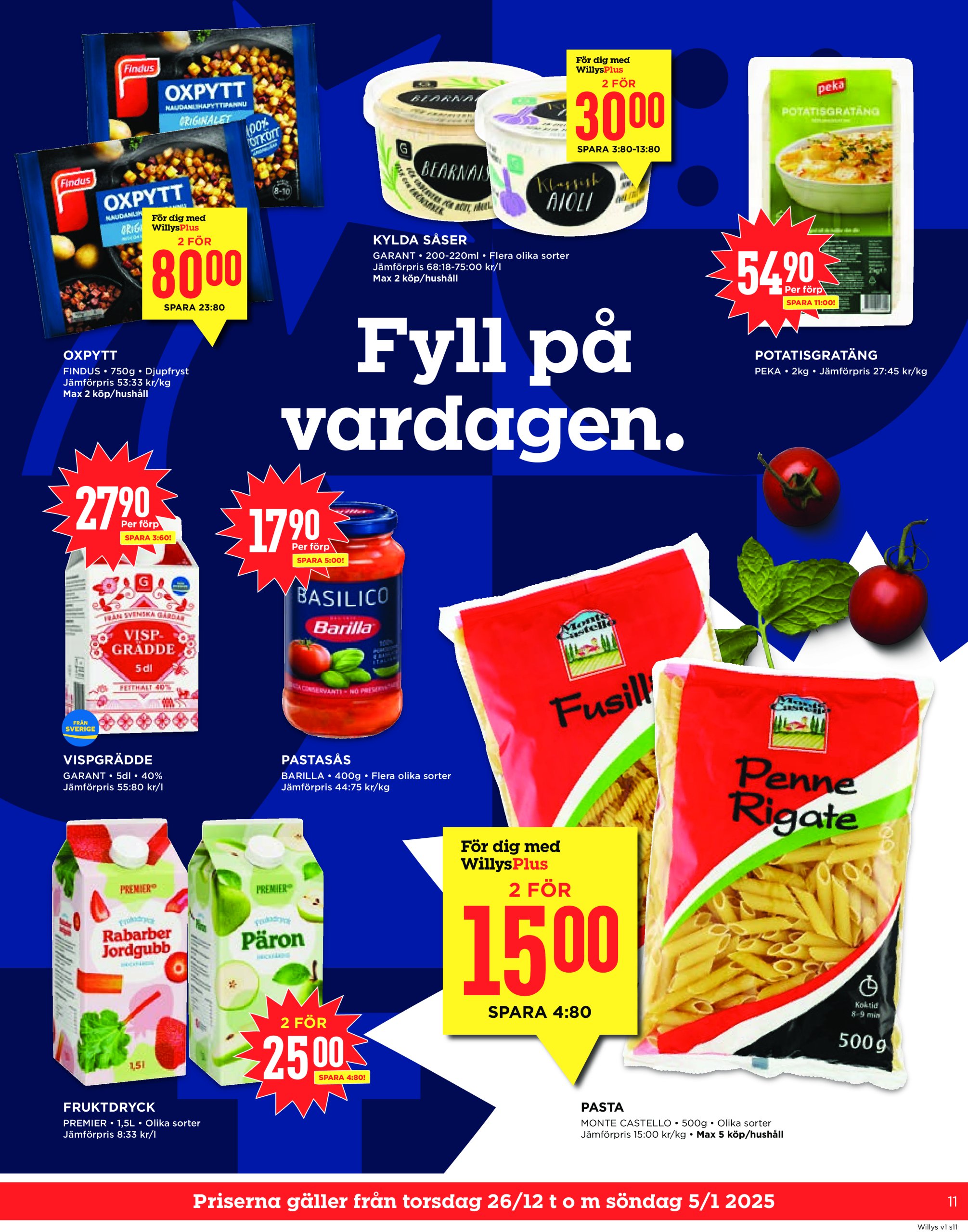 willy-s - Willy's-reklambladet giltigt från 26/12 - 05/01 - page: 11