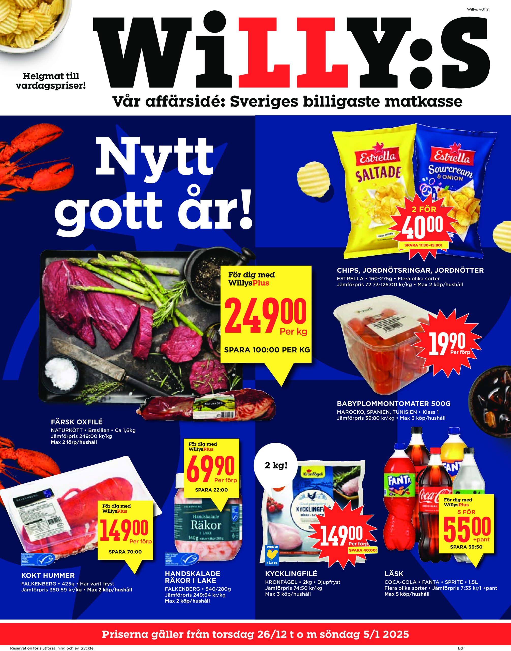 willy-s - Willy's-reklambladet giltigt från 26/12 - 05/01