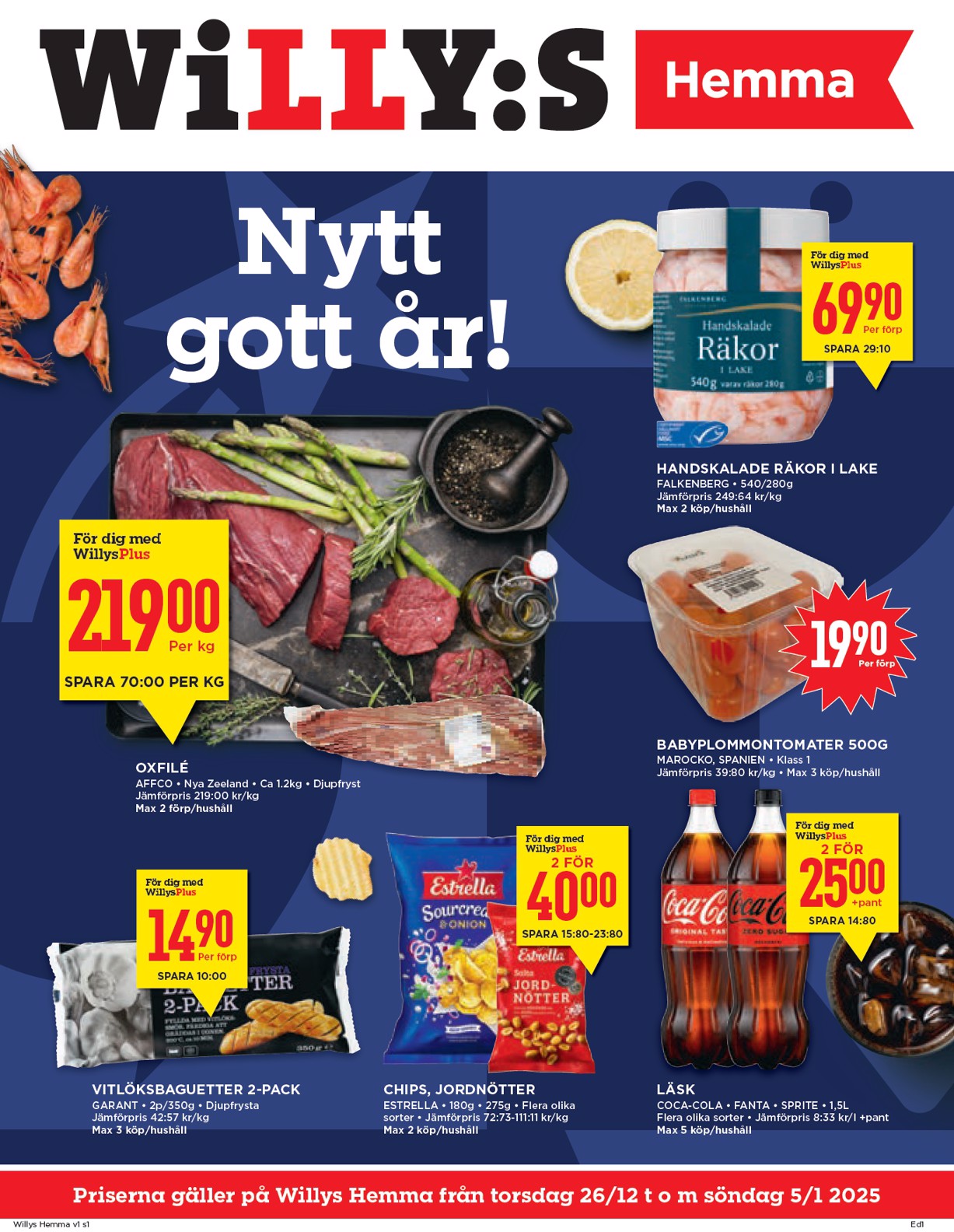 willy-s - Willy's - Hemma-reklambladet giltigt från 26/12 - 05/01