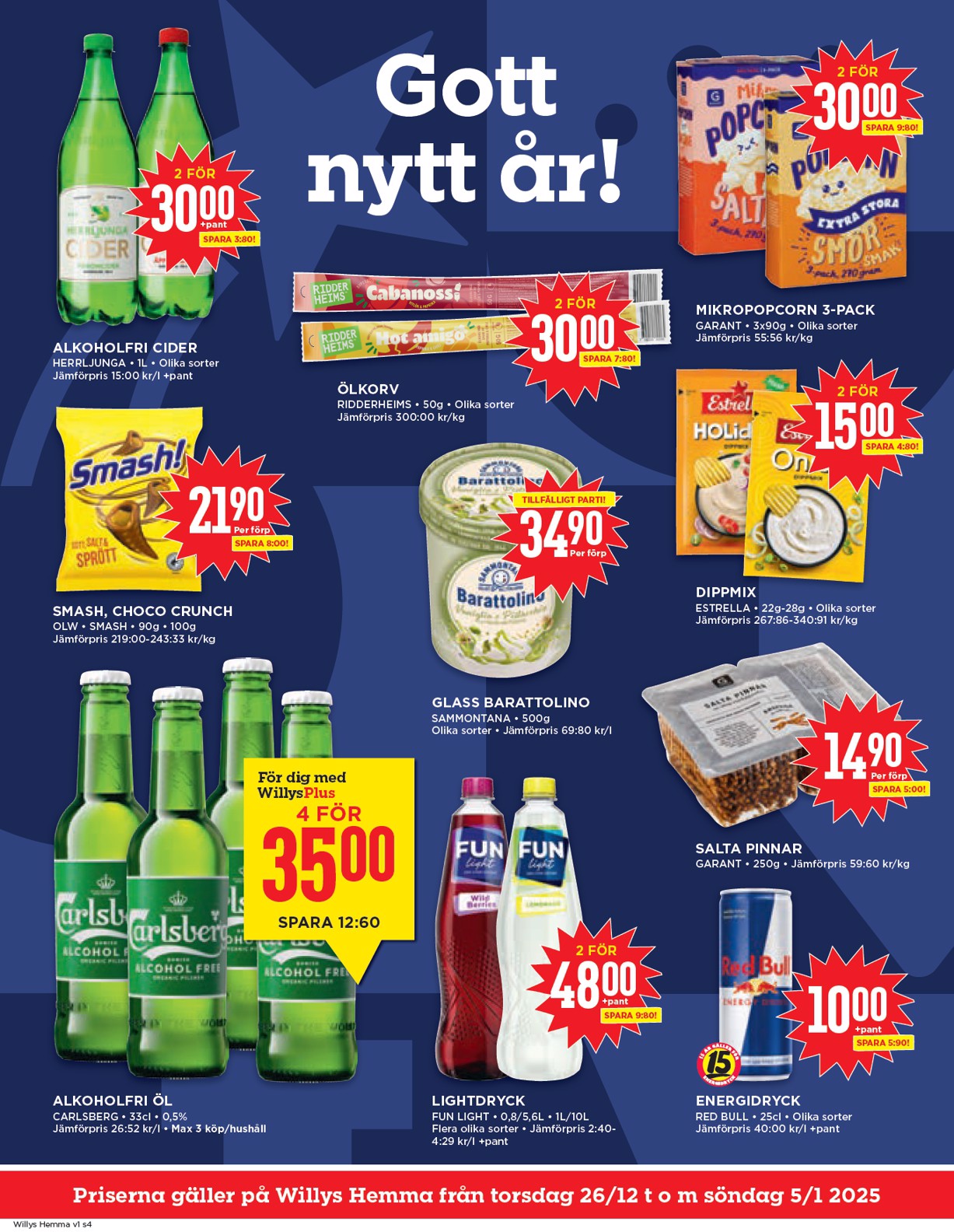 willy-s - Willy's - Hemma-reklambladet giltigt från 26/12 - 05/01 - page: 4