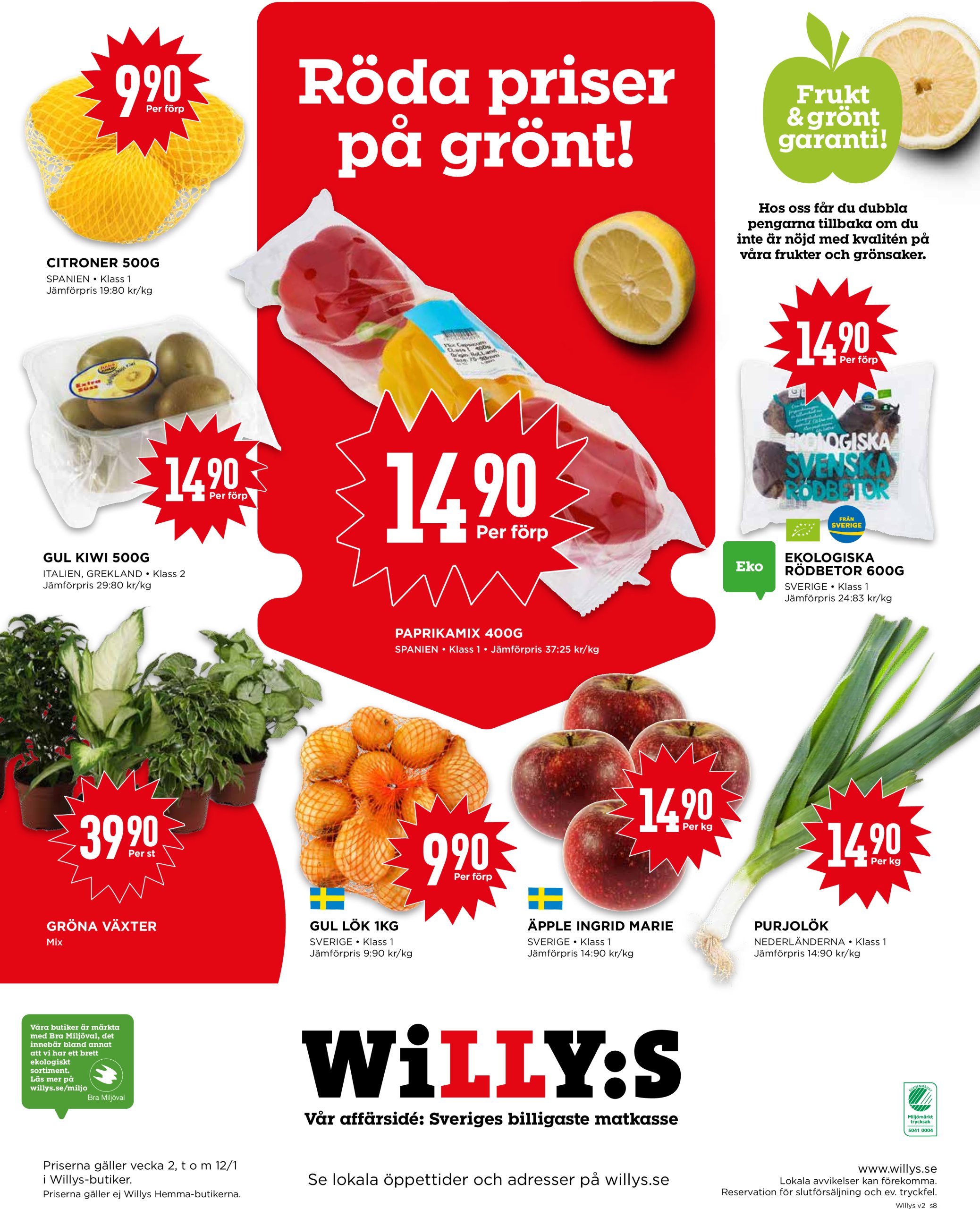 willy-s - Willy's-reklambladet giltigt från 06/01 - 12/01 - page: 8