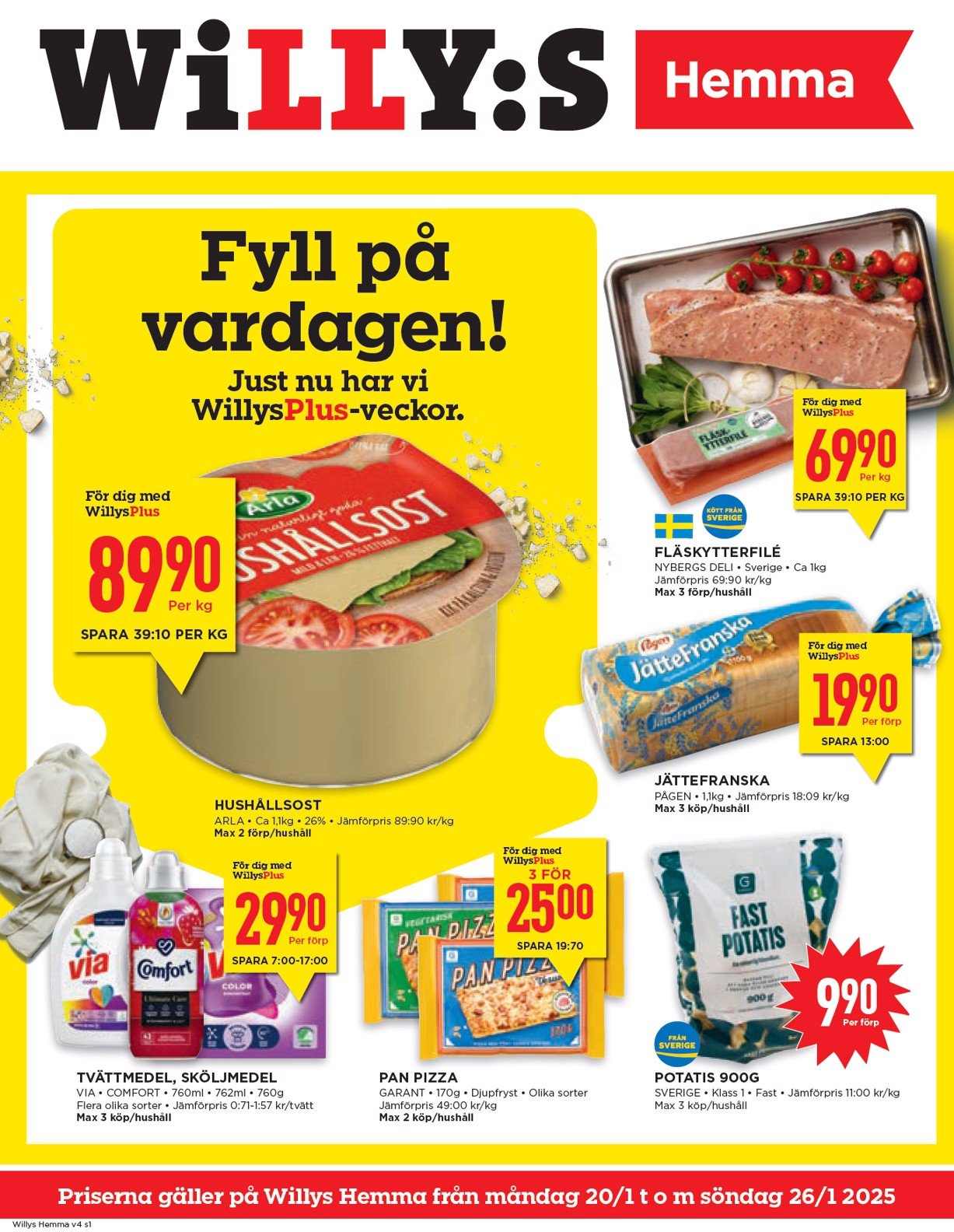 willy-s - Willy's - Hemma-reklambladet giltigt från 20/01 - 26/01 - page: 1