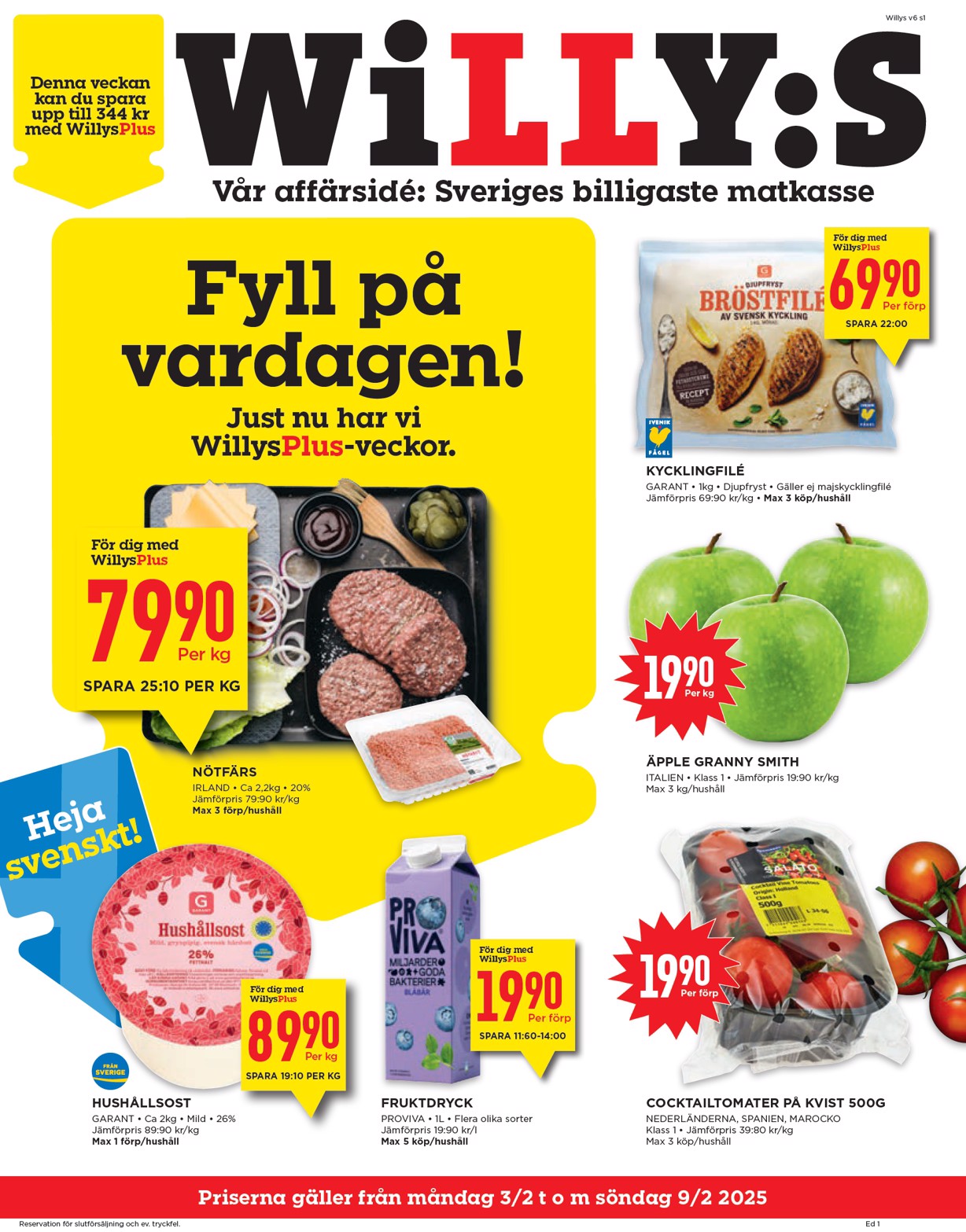 willy-s - Willy's-reklambladet giltigt från 03/02 - 09/02