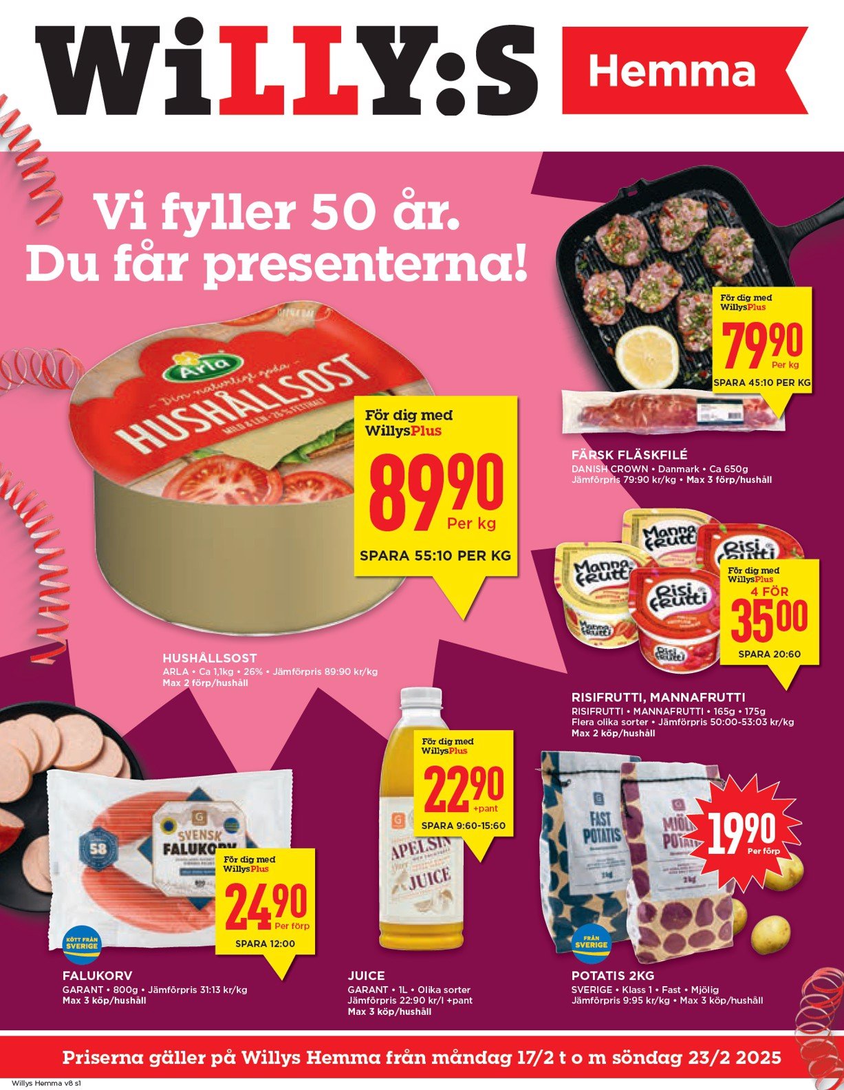 willy-s - Willy's - Hemma-reklambladet giltigt från 17/02 - 23/02