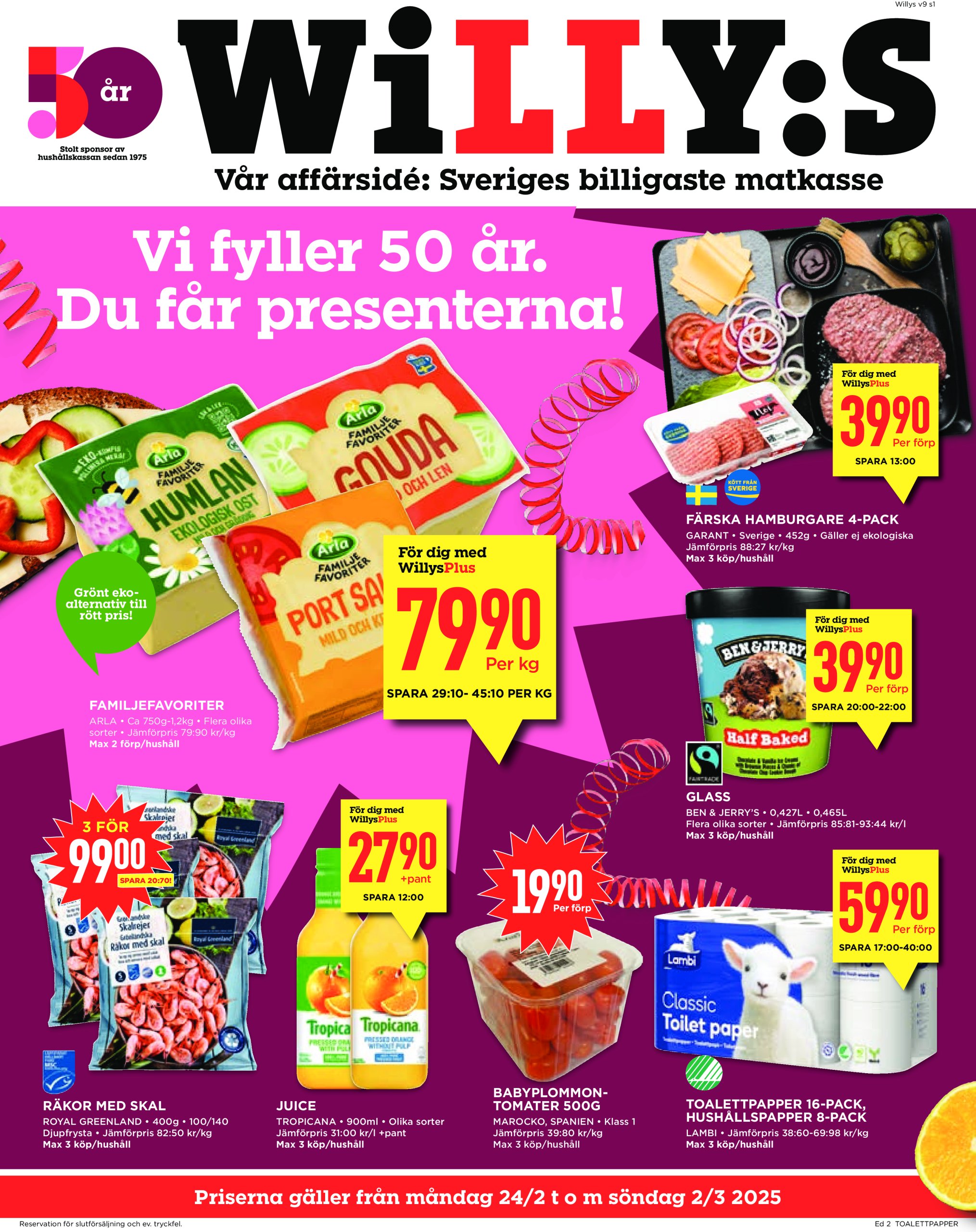 willy-s - Willy's-reklambladet giltigt från 24/02 - 02/03