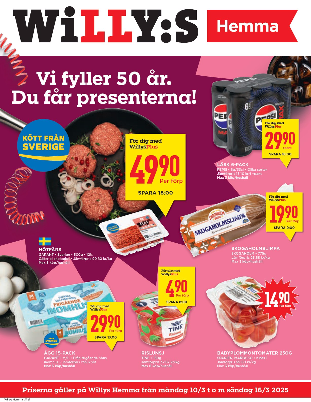 willy-s - Willy's - Hemma-reklambladet giltigt från 10/03 - 16/03