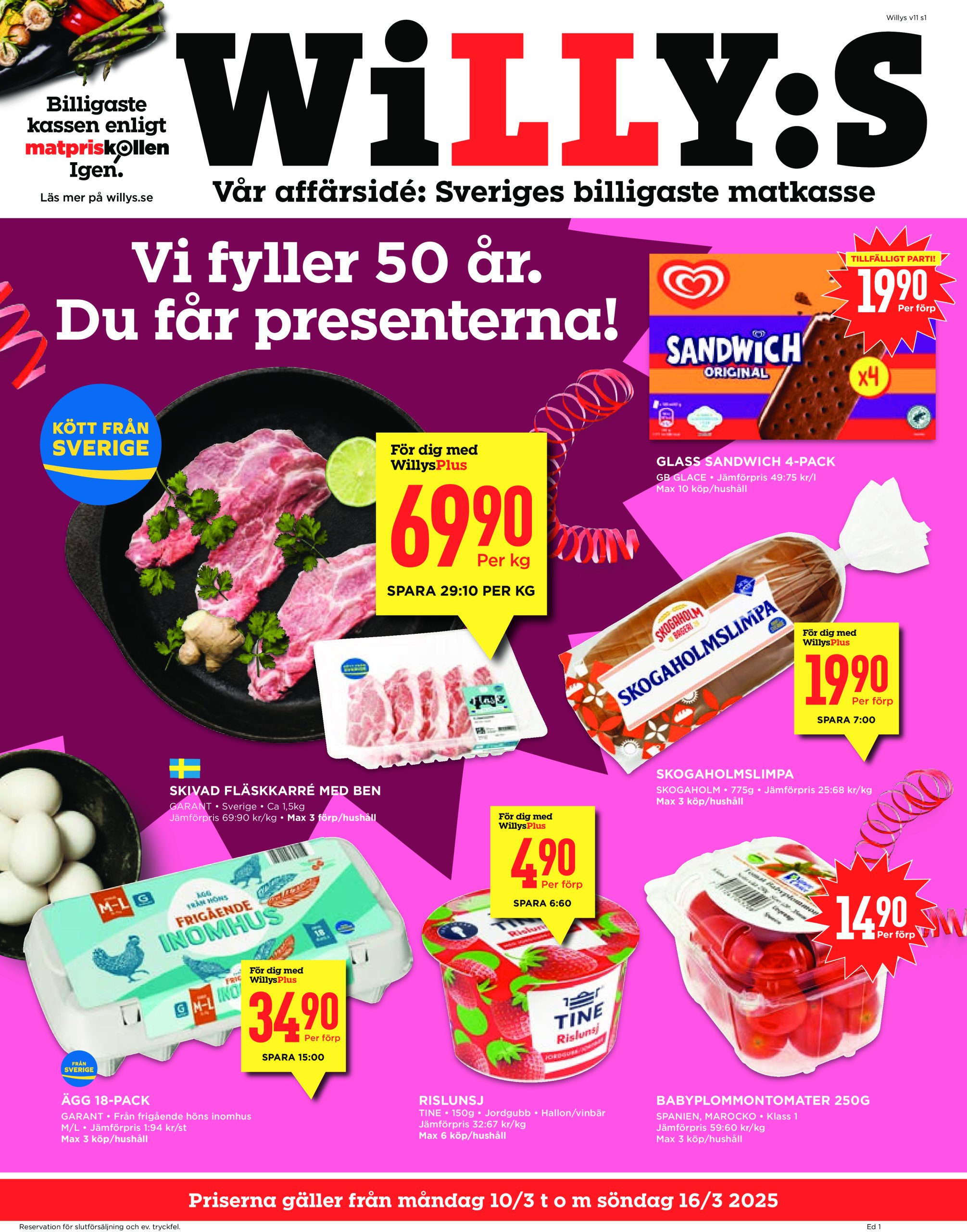 willy-s - Willy's-reklambladet giltigt från 10/03 - 16/03