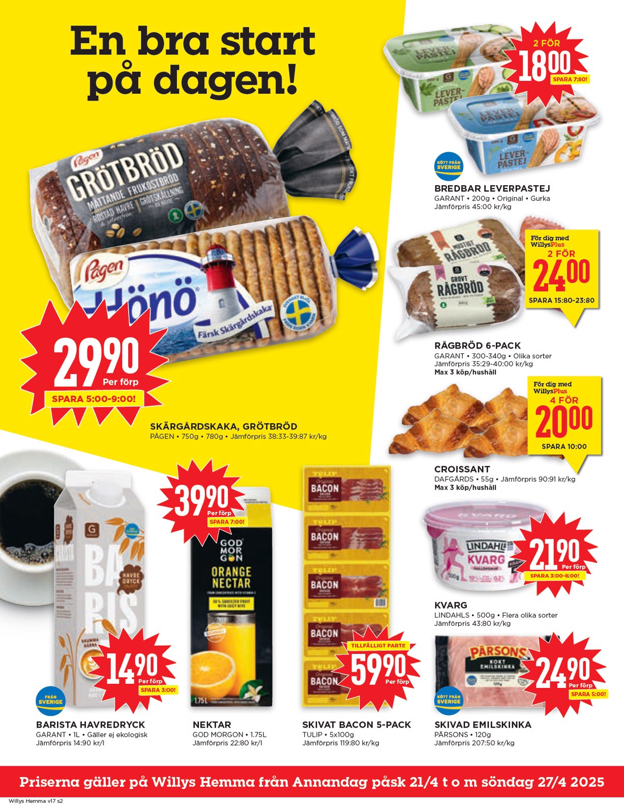 willy-s - Willy's - Hemma-reklambladet giltigt från 21/04 - 27/04 - page: 2