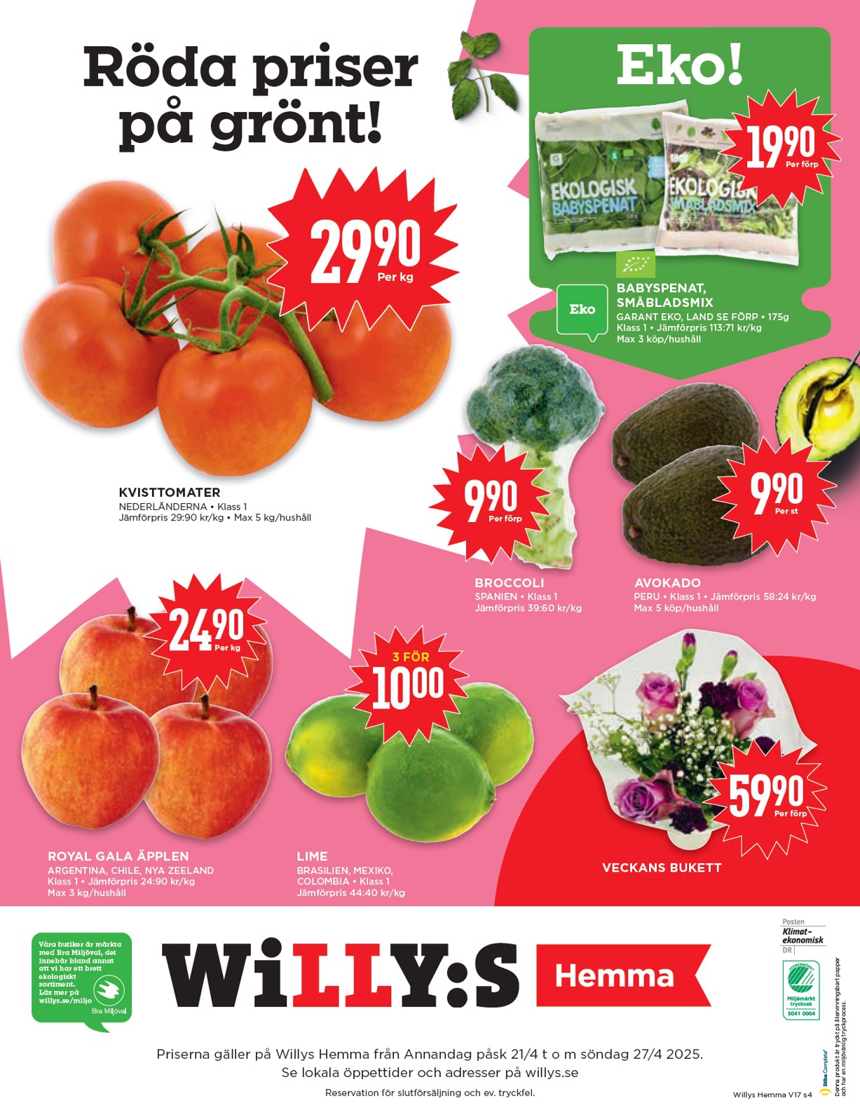 willy-s - Willy's - Hemma-reklambladet giltigt från 21/04 - 27/04 - page: 4