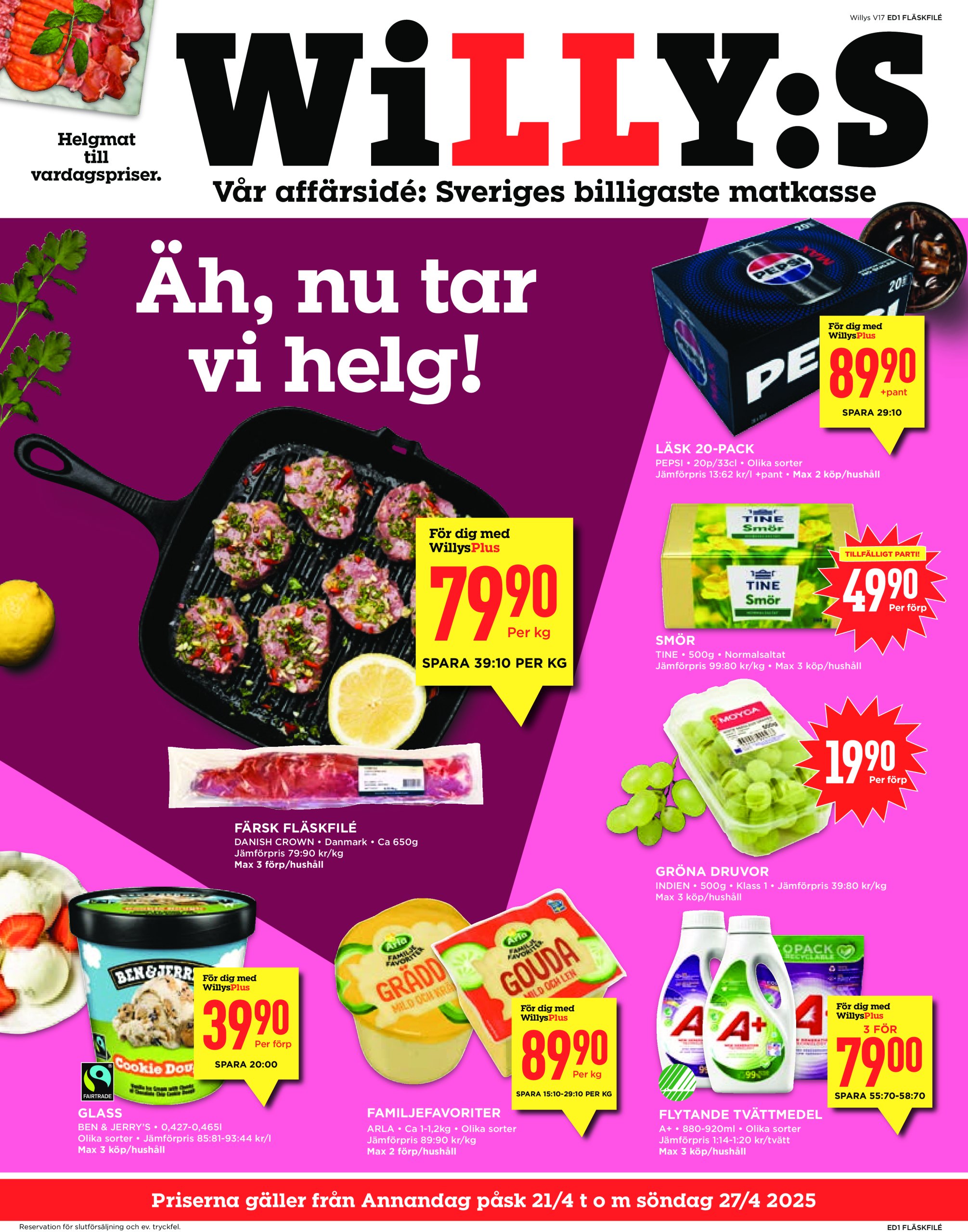 willy-s - Willy's-reklambladet giltigt från 21/04 - 27/04
