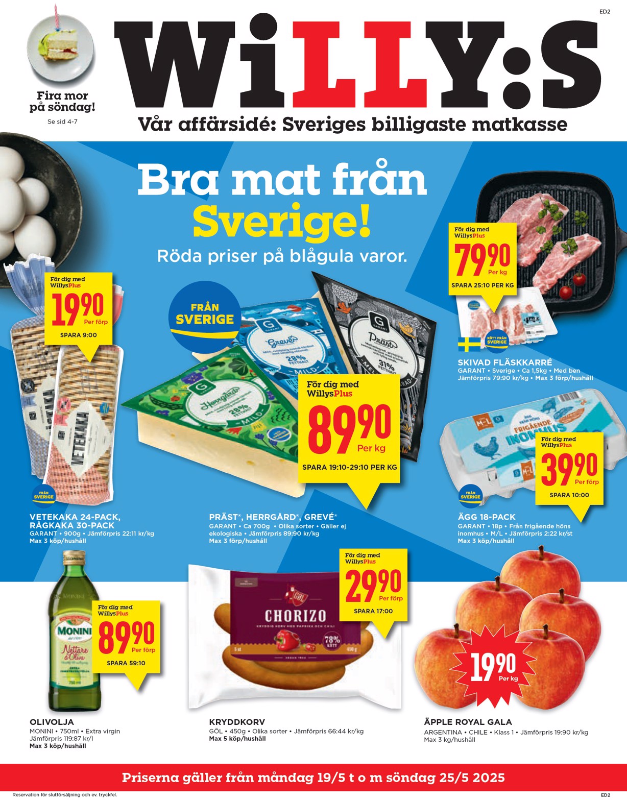 willy-s - Willy's-reklambladet giltigt från 19/05 - 25/05 - page: 1