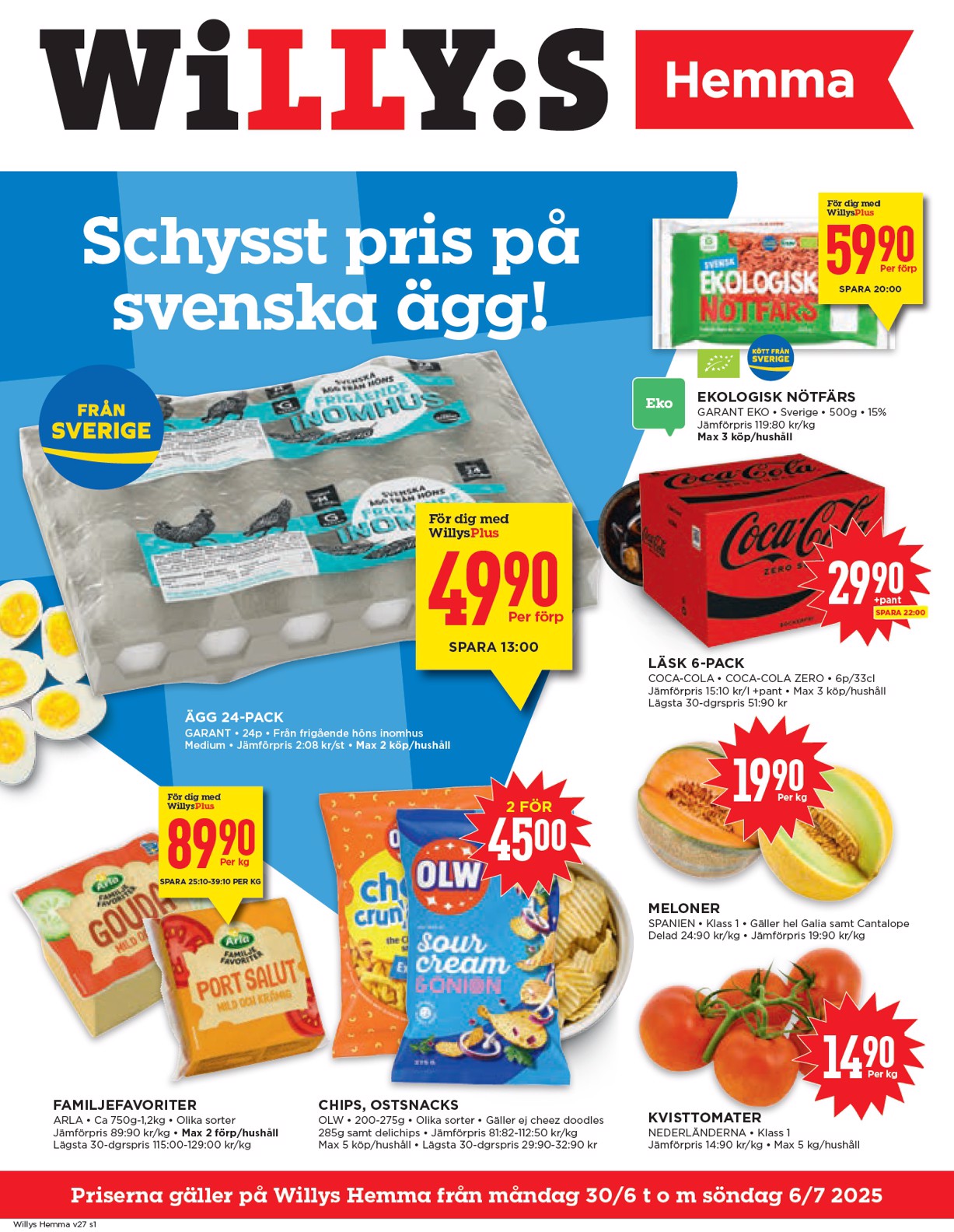 willy-s - Willy's - Hemma-reklambladet giltigt från 30/06 - 06/07