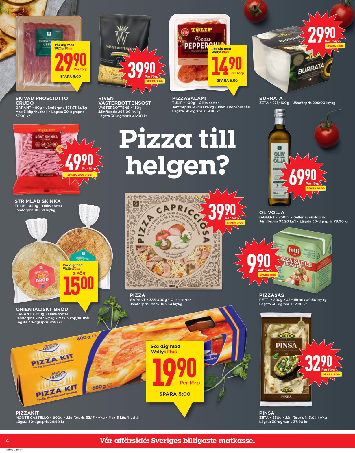 willy-s - Willy's-reklambladet giltigt från 07/07 - 13/07 - page: 4