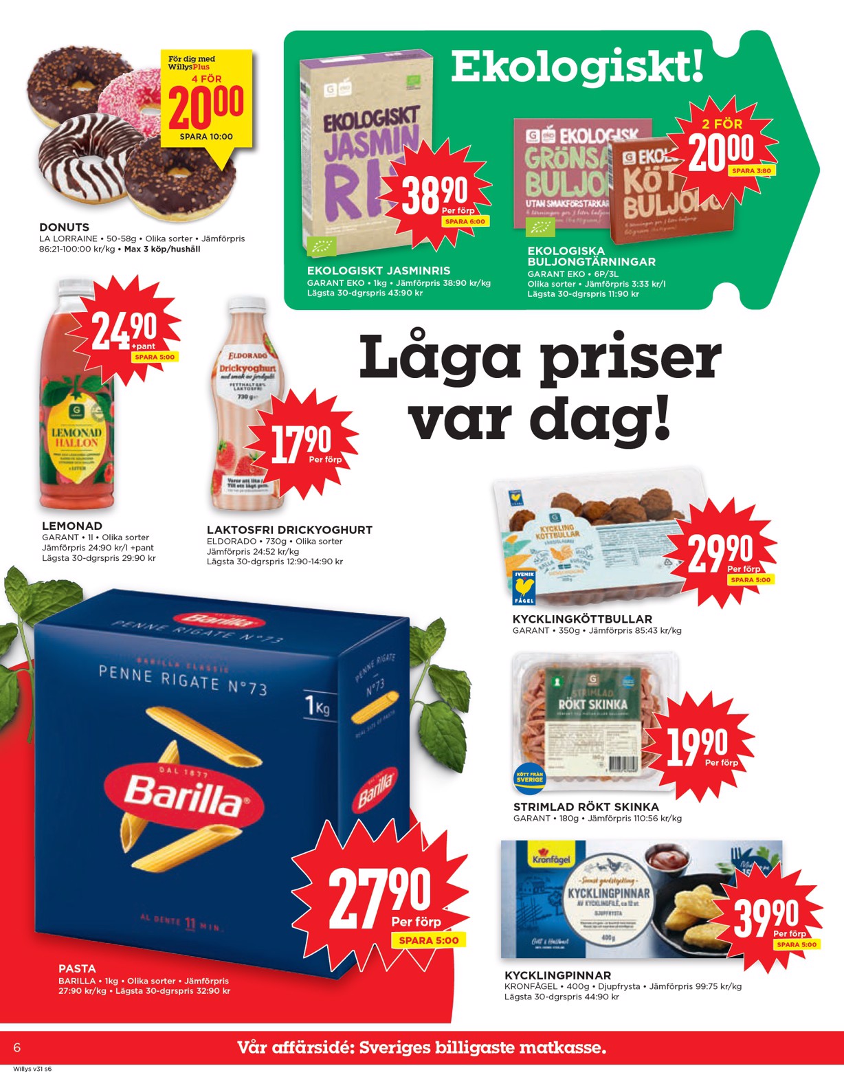 willy-s - Willy's-reklambladet giltigt från 28/07 - 03/08 - page: 6