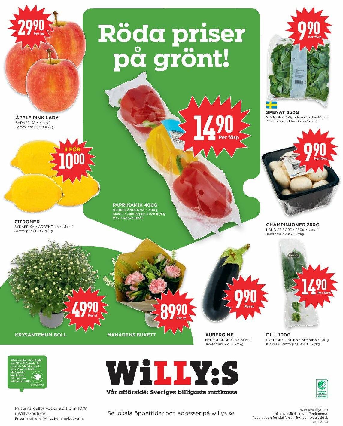willy-s - Willy's-reklambladet giltigt från 04/08 - 10/08 - page: 8