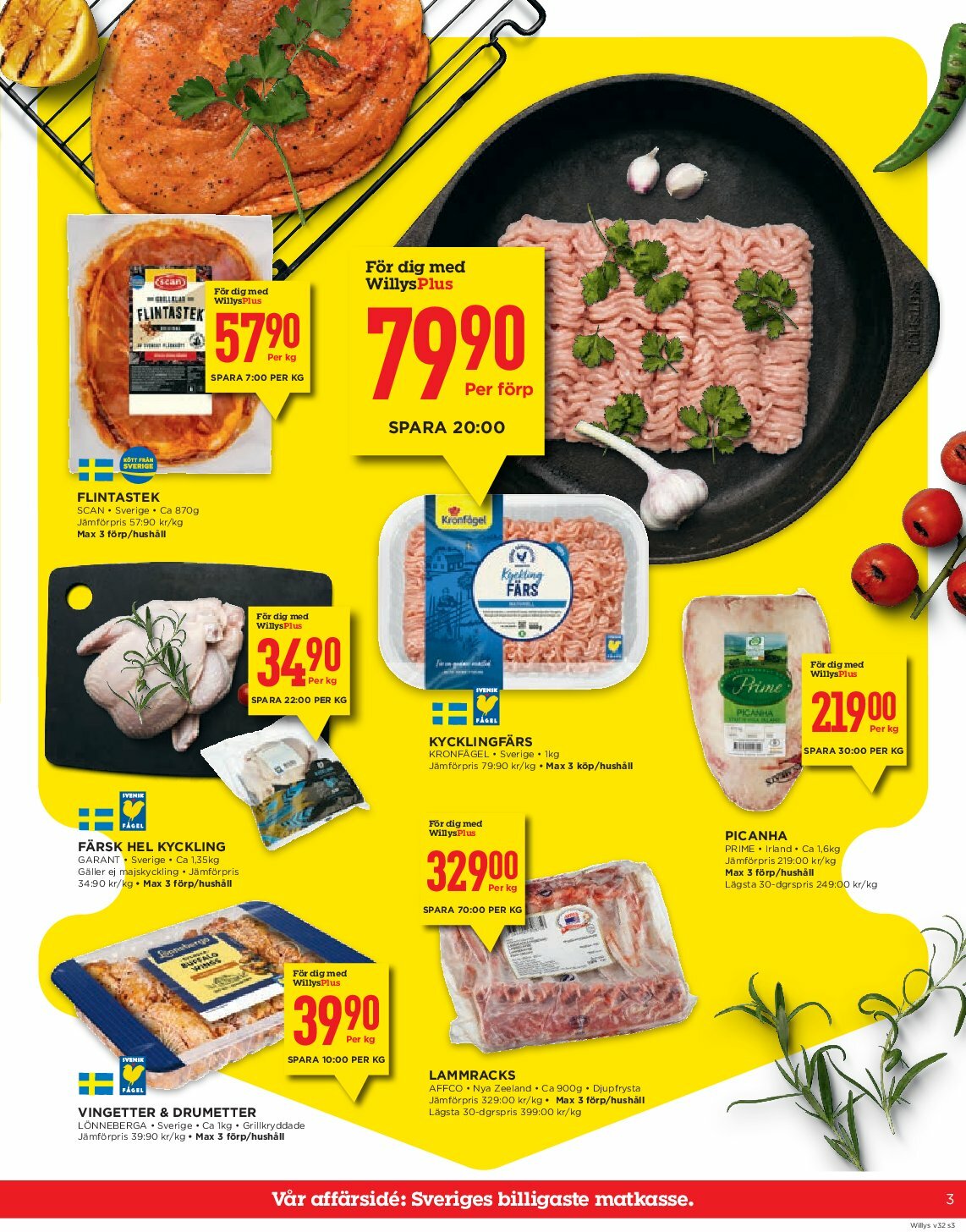 willy-s - Willy's-reklambladet giltigt från 04/08 - 10/08 - page: 3