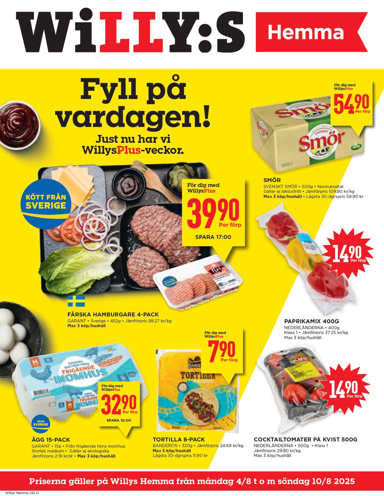 willy-s - Willy's - Hemma-reklambladet giltigt från 04/08 - 10/08
