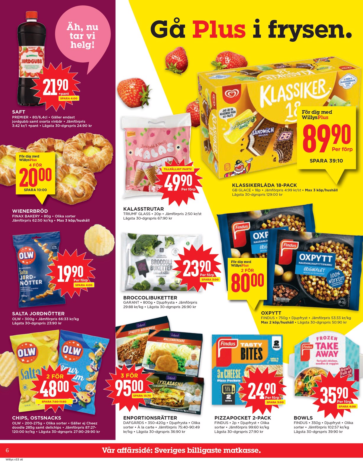 willy-s - Willy's-reklambladet giltigt från 11/08 - 17/08 - page: 6