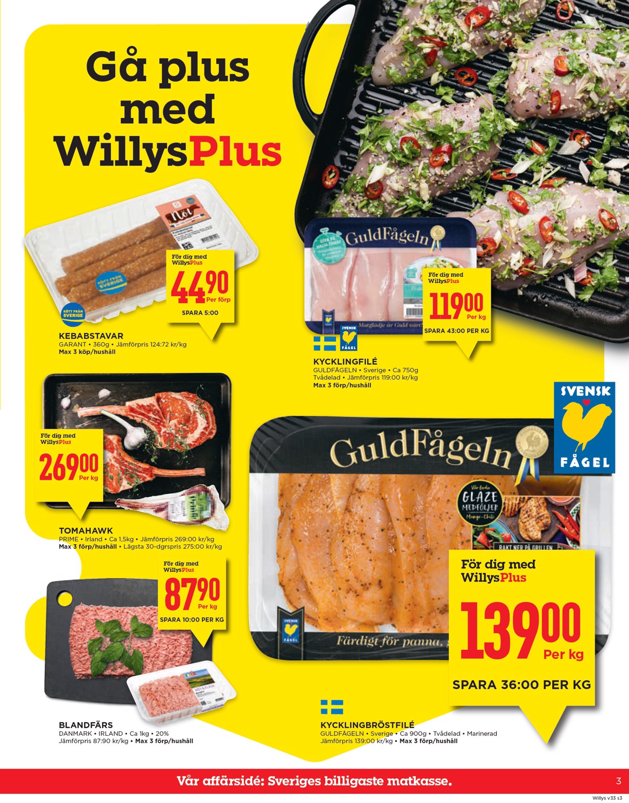 willy-s - Willy's-reklambladet giltigt från 11/08 - 17/08 - page: 3