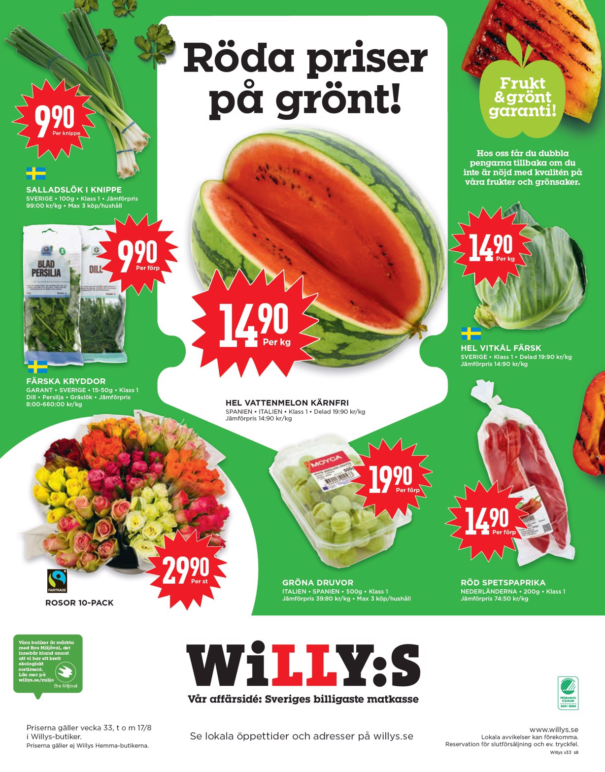 willy-s - Willy's-reklambladet giltigt från 11/08 - 17/08 - page: 8